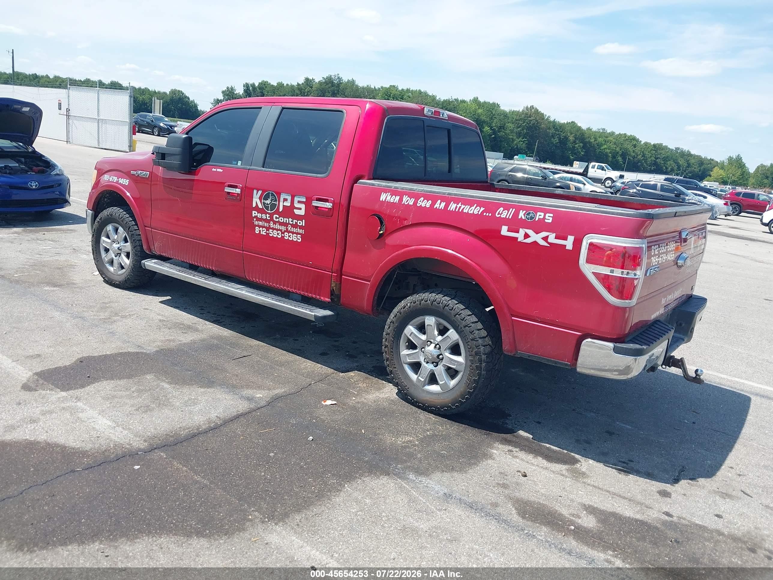 2010 Ford F-150 Fx4/harley-davidson/king Ranch/lariat/platinum/xl/xlt Красный vin: 1FTFW1EV5AFB56066