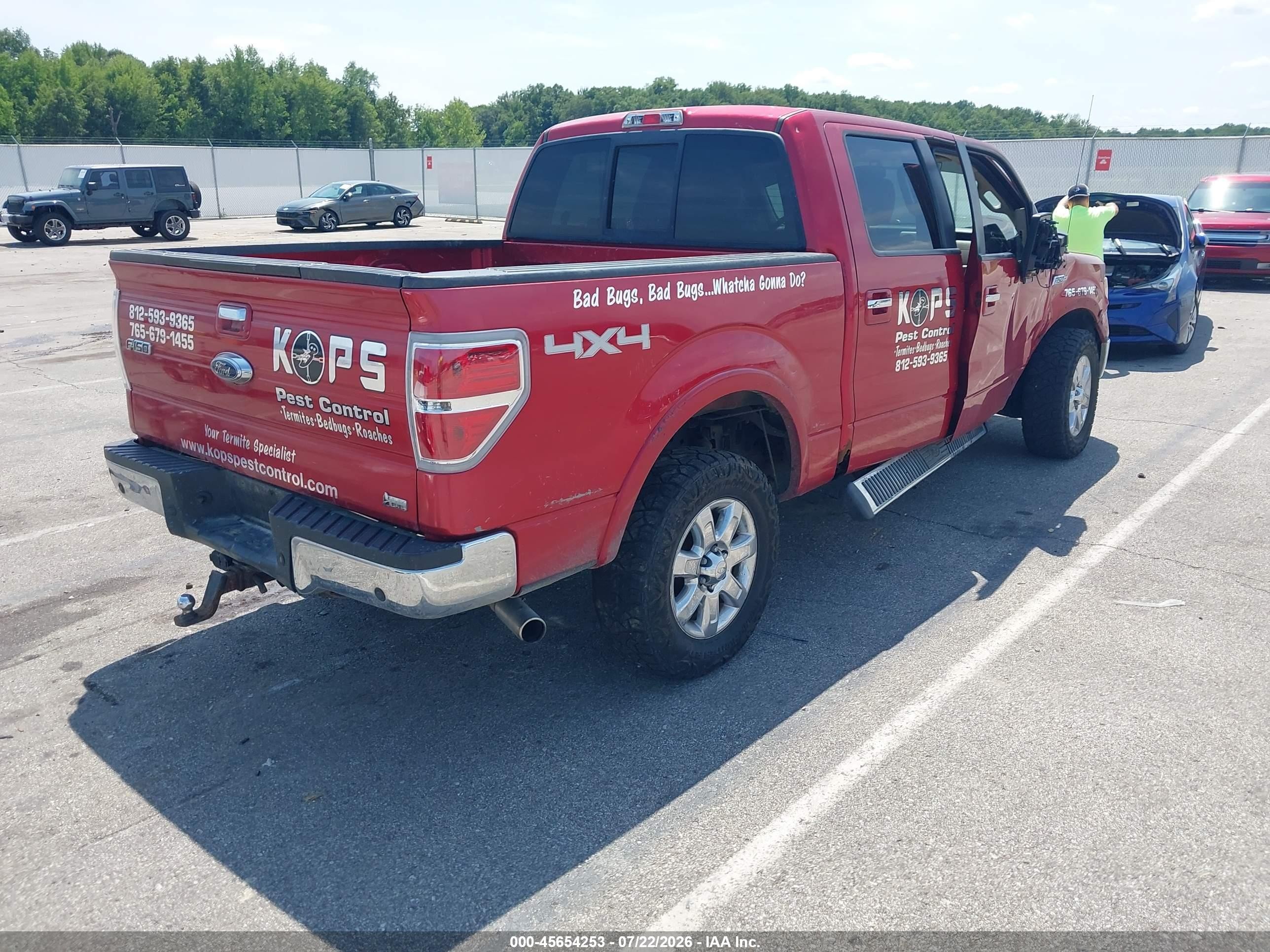 2010 Ford F-150 Fx4/harley-davidson/king Ranch/lariat/platinum/xl/xlt Красный vin: 1FTFW1EV5AFB56066
