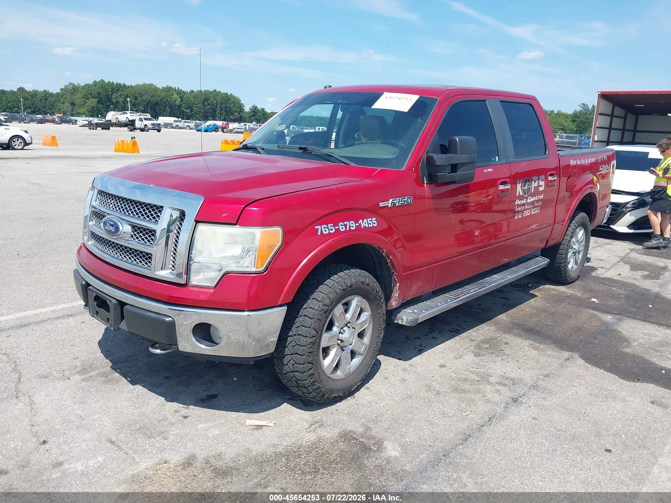 2010 Ford F-150 Fx4/harley-davidson/king Ranch/lariat/platinum/xl/xlt Красный vin: 1FTFW1EV5AFB56066