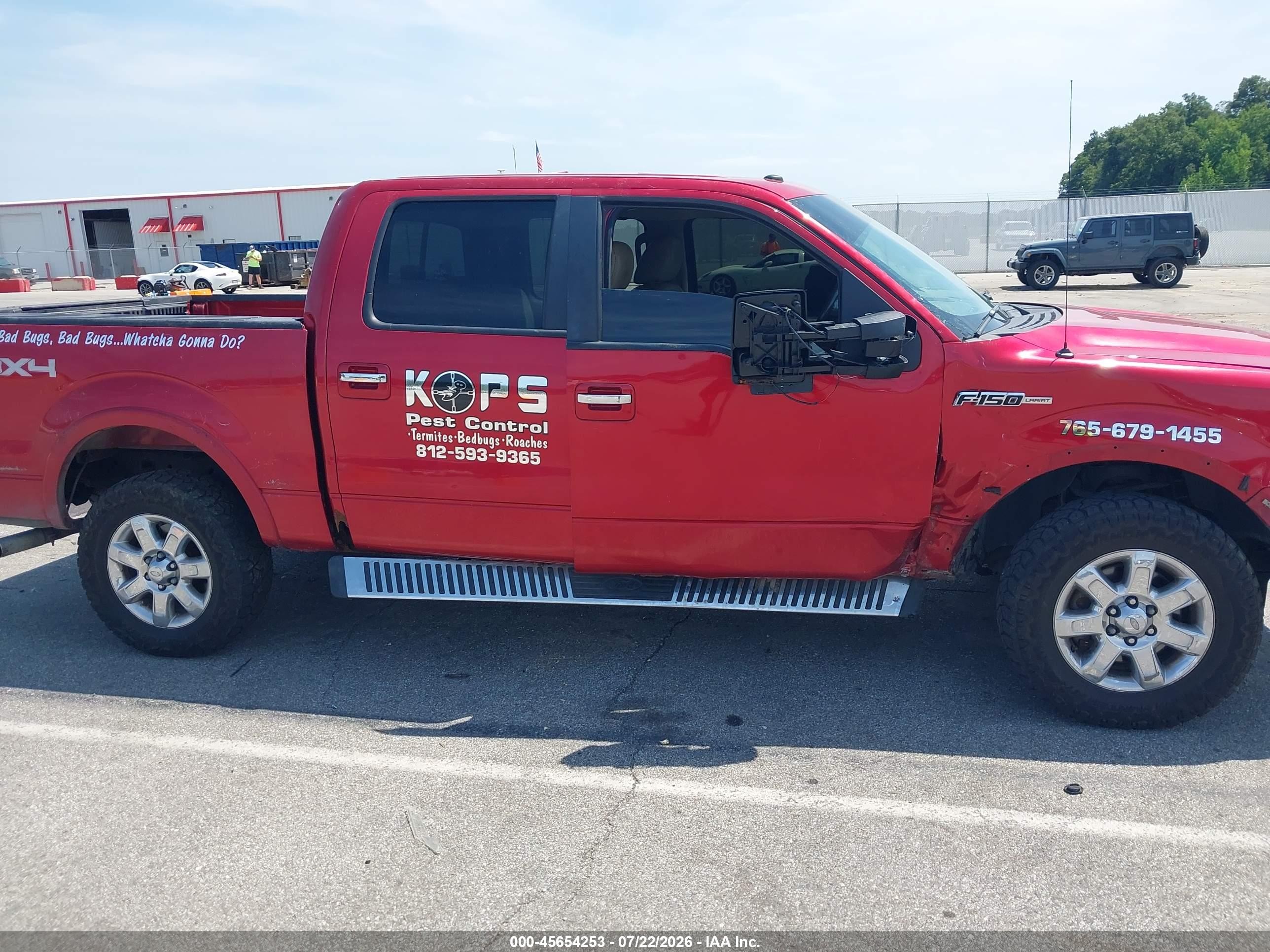 2010 Ford F-150 Fx4/harley-davidson/king Ranch/lariat/platinum/xl/xlt Красный vin: 1FTFW1EV5AFB56066