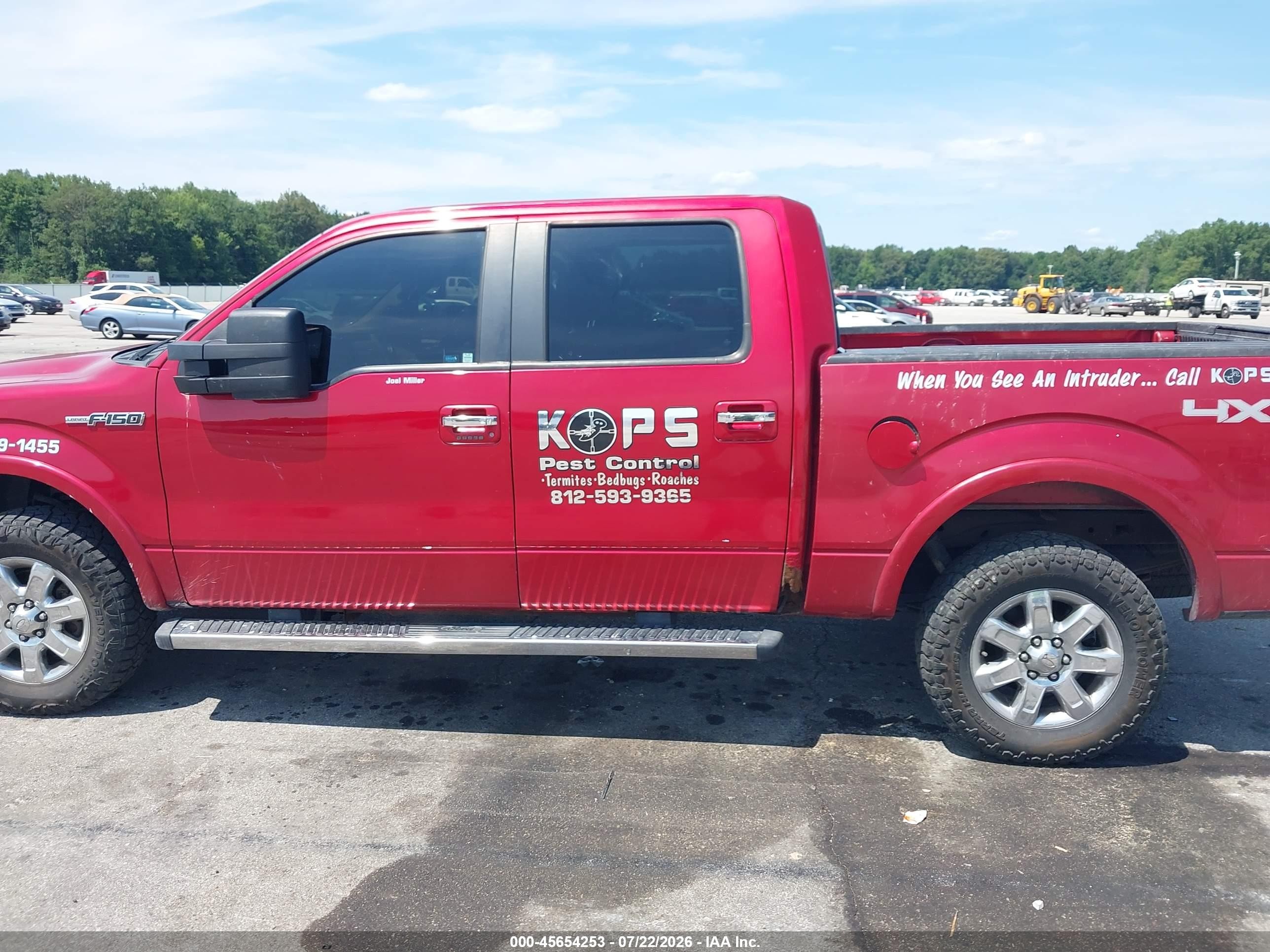 2010 Ford F-150 Fx4/harley-davidson/king Ranch/lariat/platinum/xl/xlt Красный vin: 1FTFW1EV5AFB56066