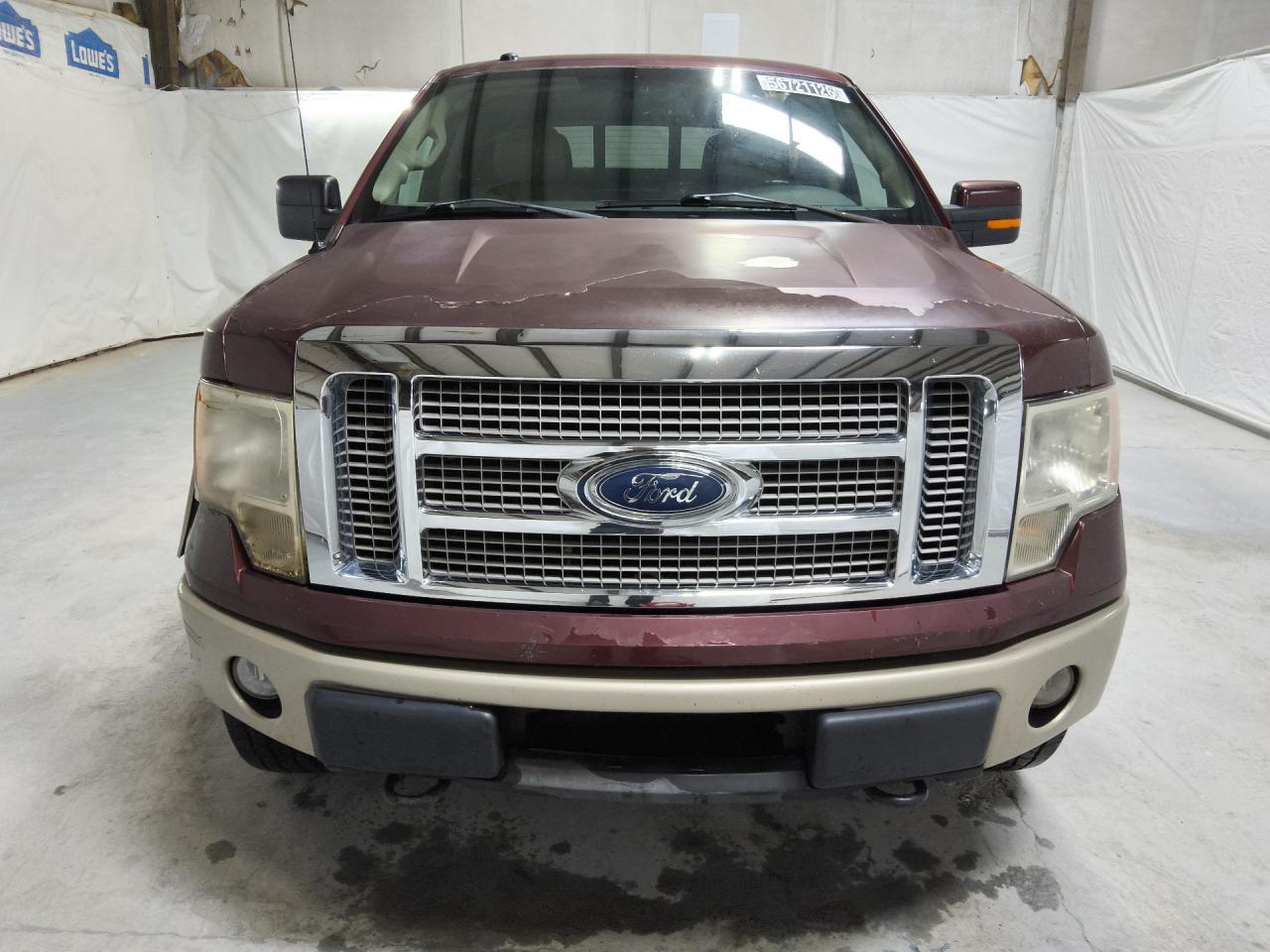 2010 Ford F150 Supercrew Maroon vin: 1FTFW1EV5AFB94283 Damage: Right Head Lamp, Broken, Replacement Required