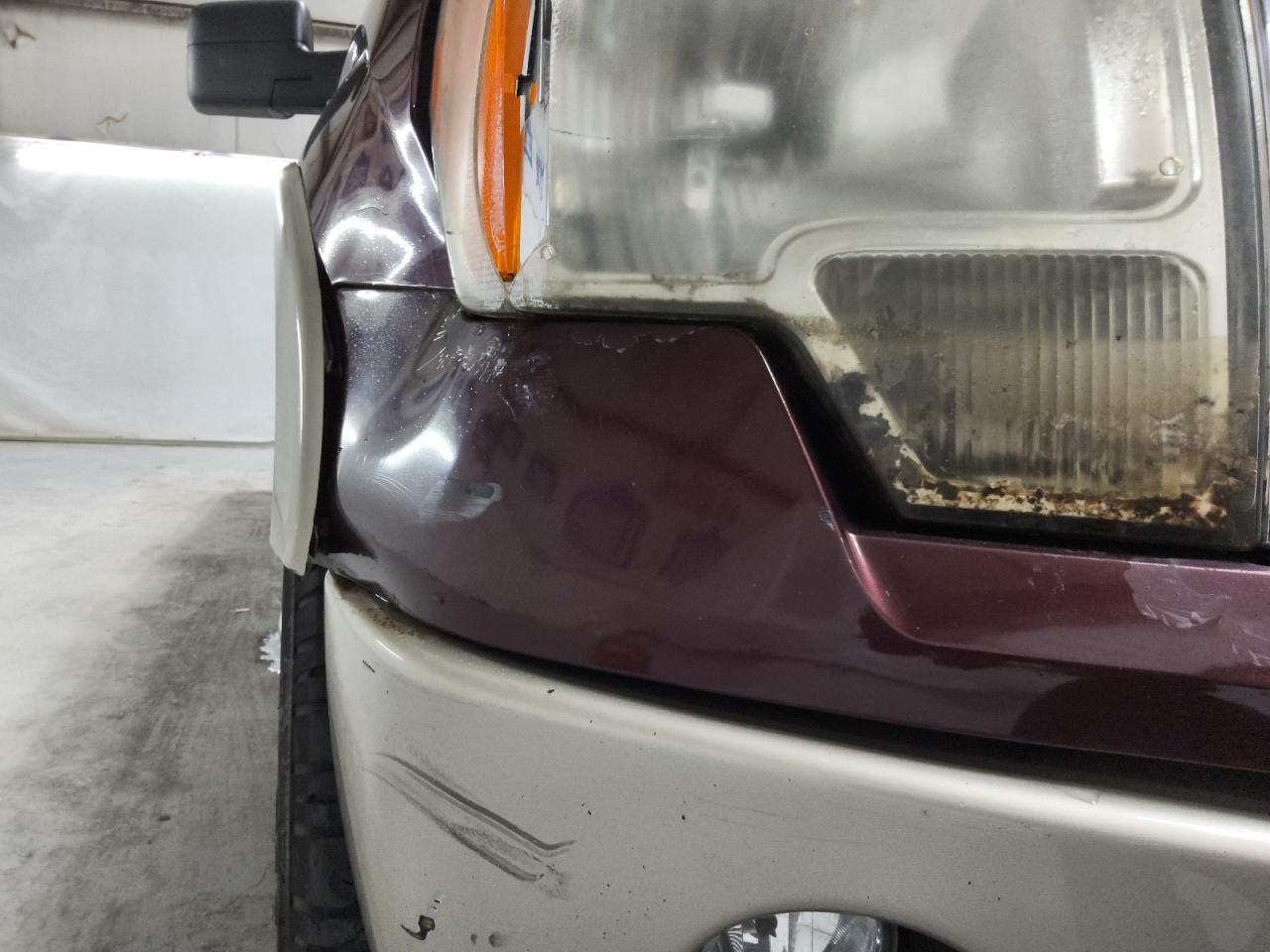 2010 Ford F150 Supercrew Maroon vin: 1FTFW1EV5AFB94283 Damage: Front Bumper Cover Upper, Dent(S) W/ Paint Dmg, 7 To 8 Inches