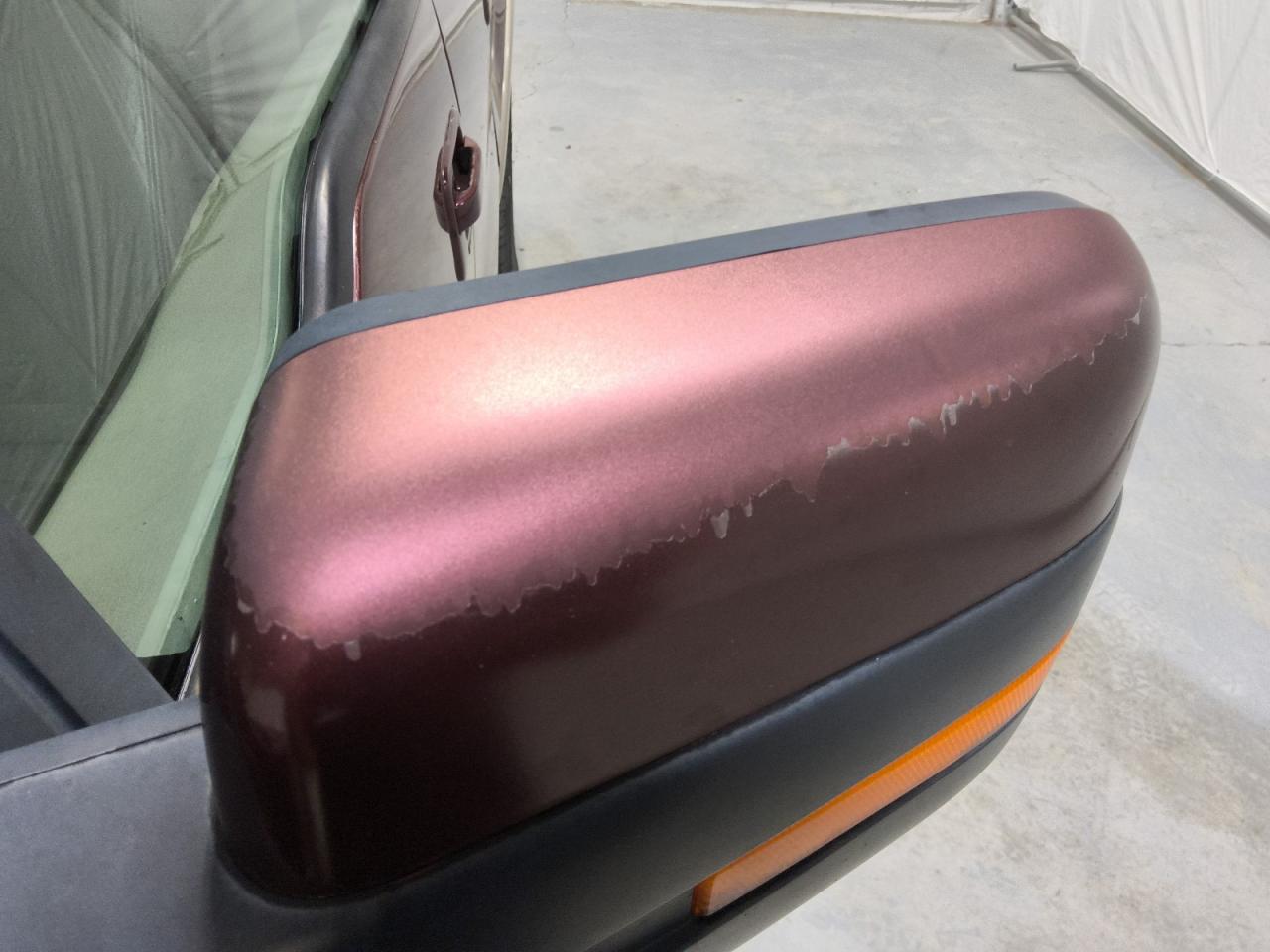 2010 Ford F150 Supercrew Maroon vin: 1FTFW1EV5AFB94283 Damage: Lf Mirror Cover, Peeling, 7 To 8 Inches