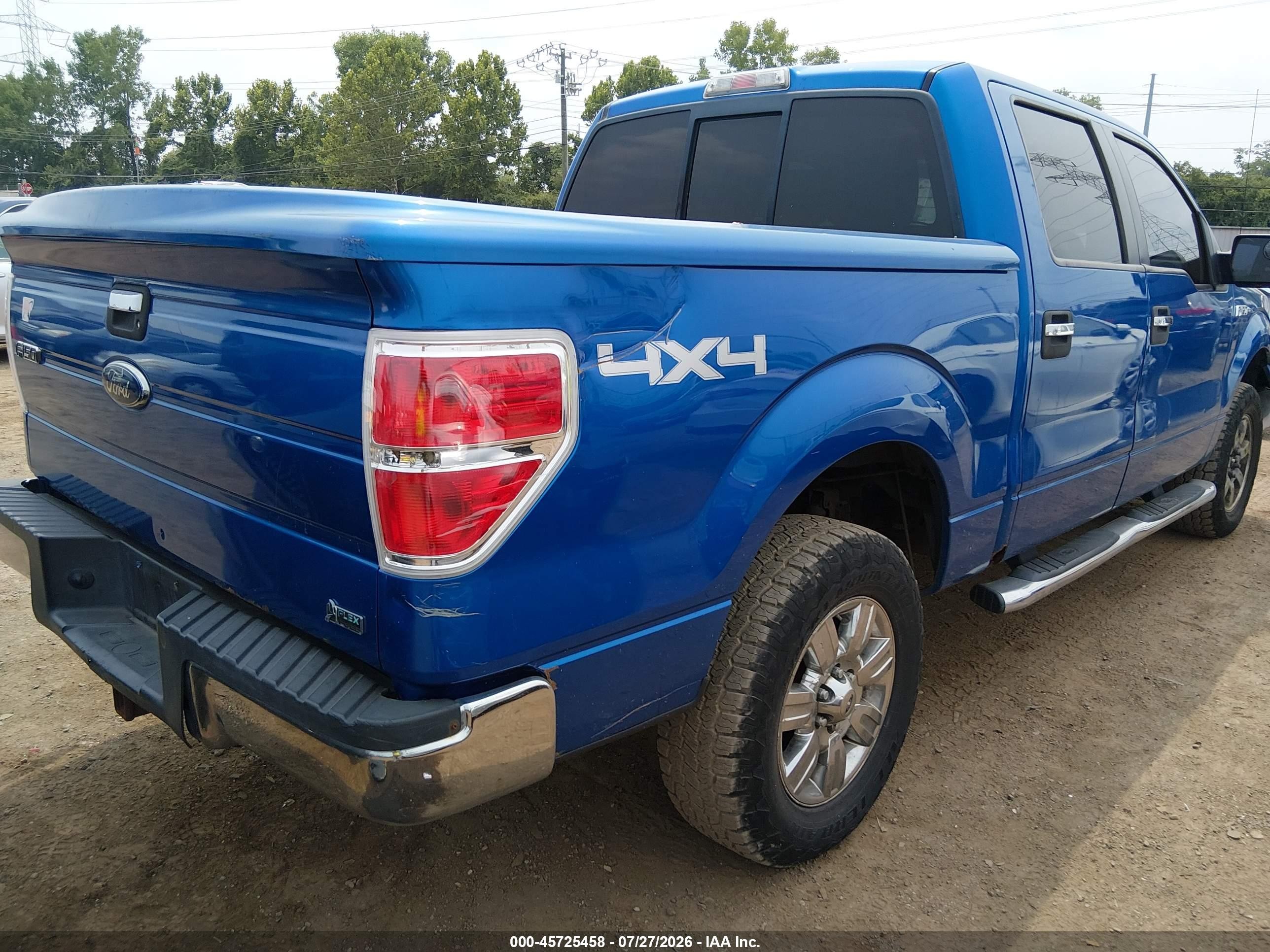 2010 Ford F-150 Fx4/harley-davidson/king Ranch/lariat/platinum/xl/xlt Blue vin: 1FTFW1EV5AFC89703