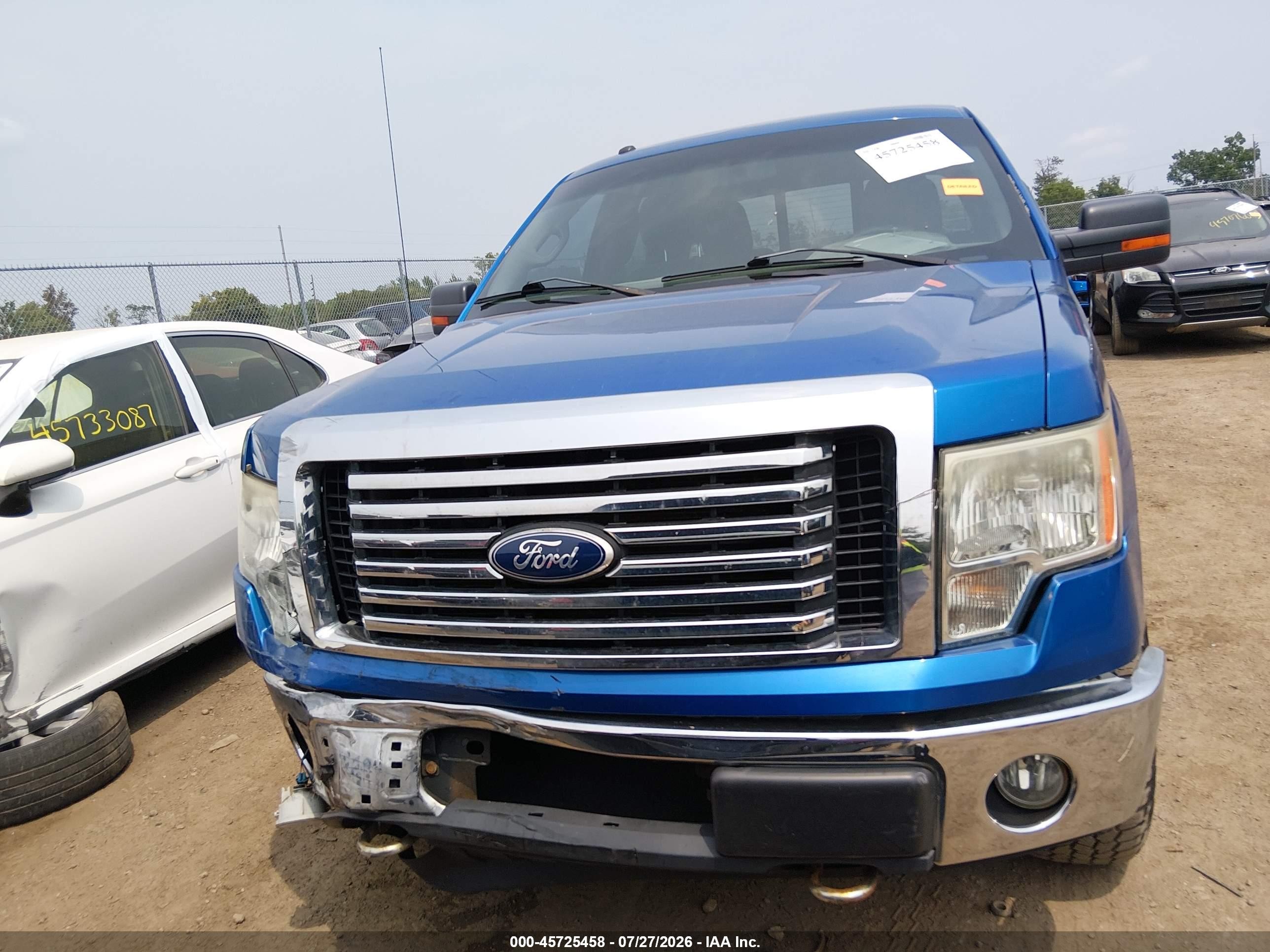 2010 Ford F-150 Fx4/harley-davidson/king Ranch/lariat/platinum/xl/xlt Blue vin: 1FTFW1EV5AFC89703
