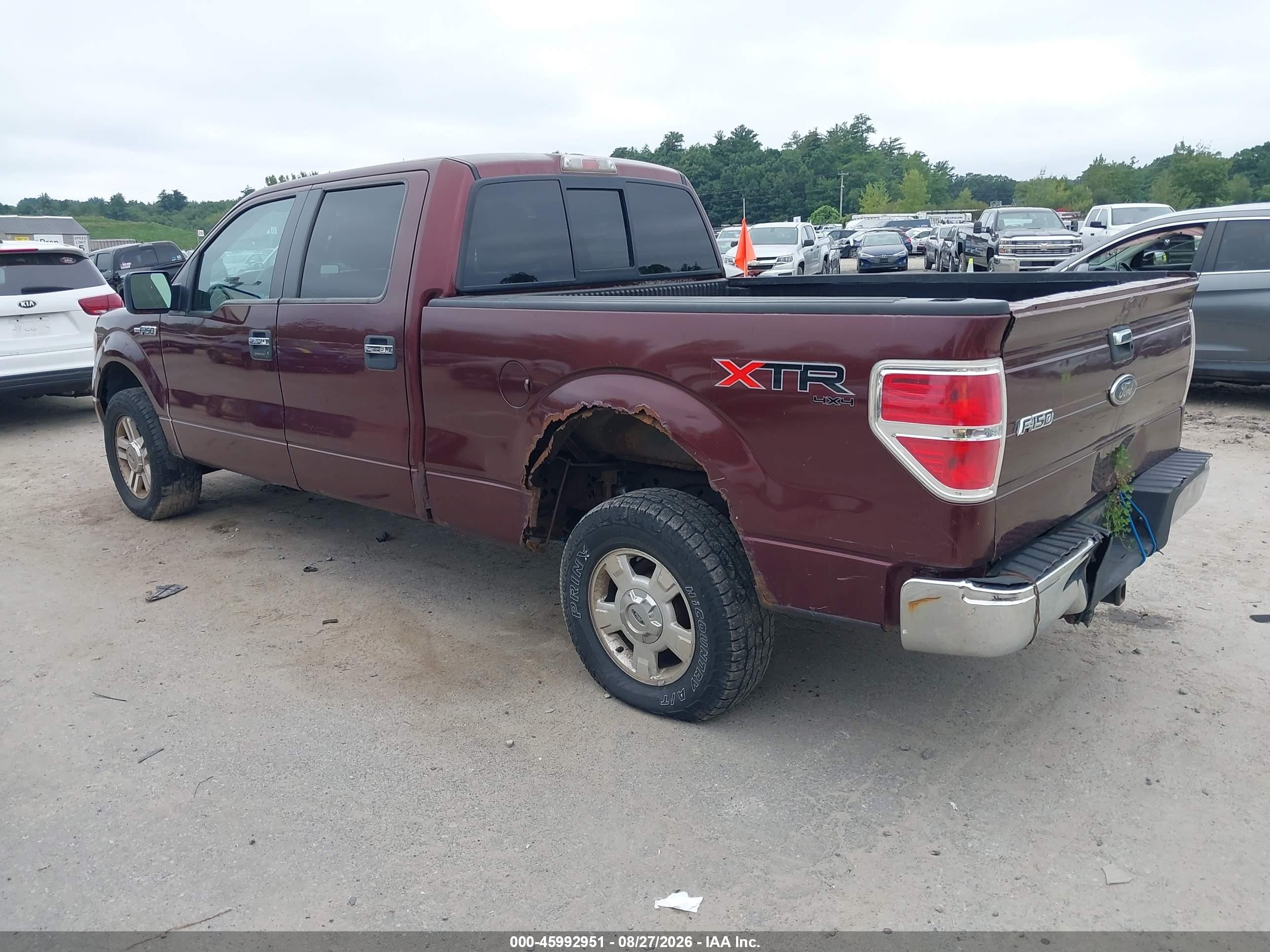 2010 Ford F-150 Fx4/harley-davidson/king Ranch/lariat/platinum/xl/xlt Maroon vin: 1FTFW1EV5AFC99762