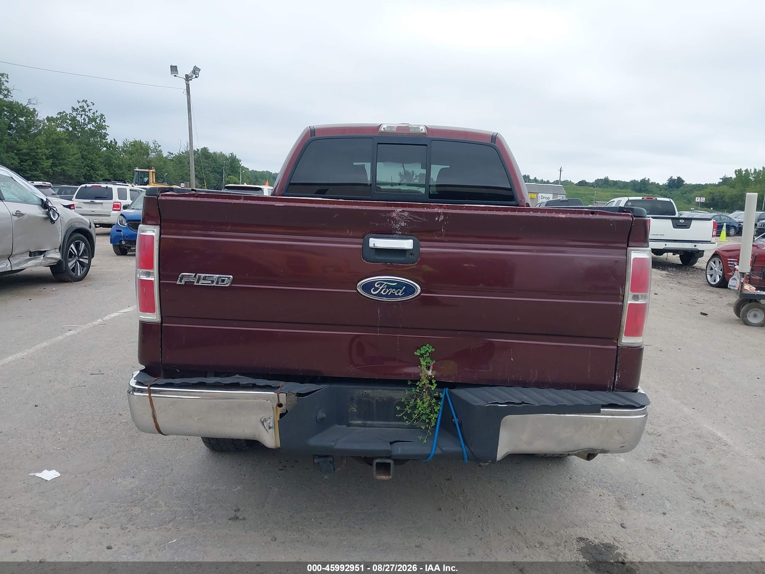 2010 Ford F-150 Fx4/harley-davidson/king Ranch/lariat/platinum/xl/xlt Maroon vin: 1FTFW1EV5AFC99762