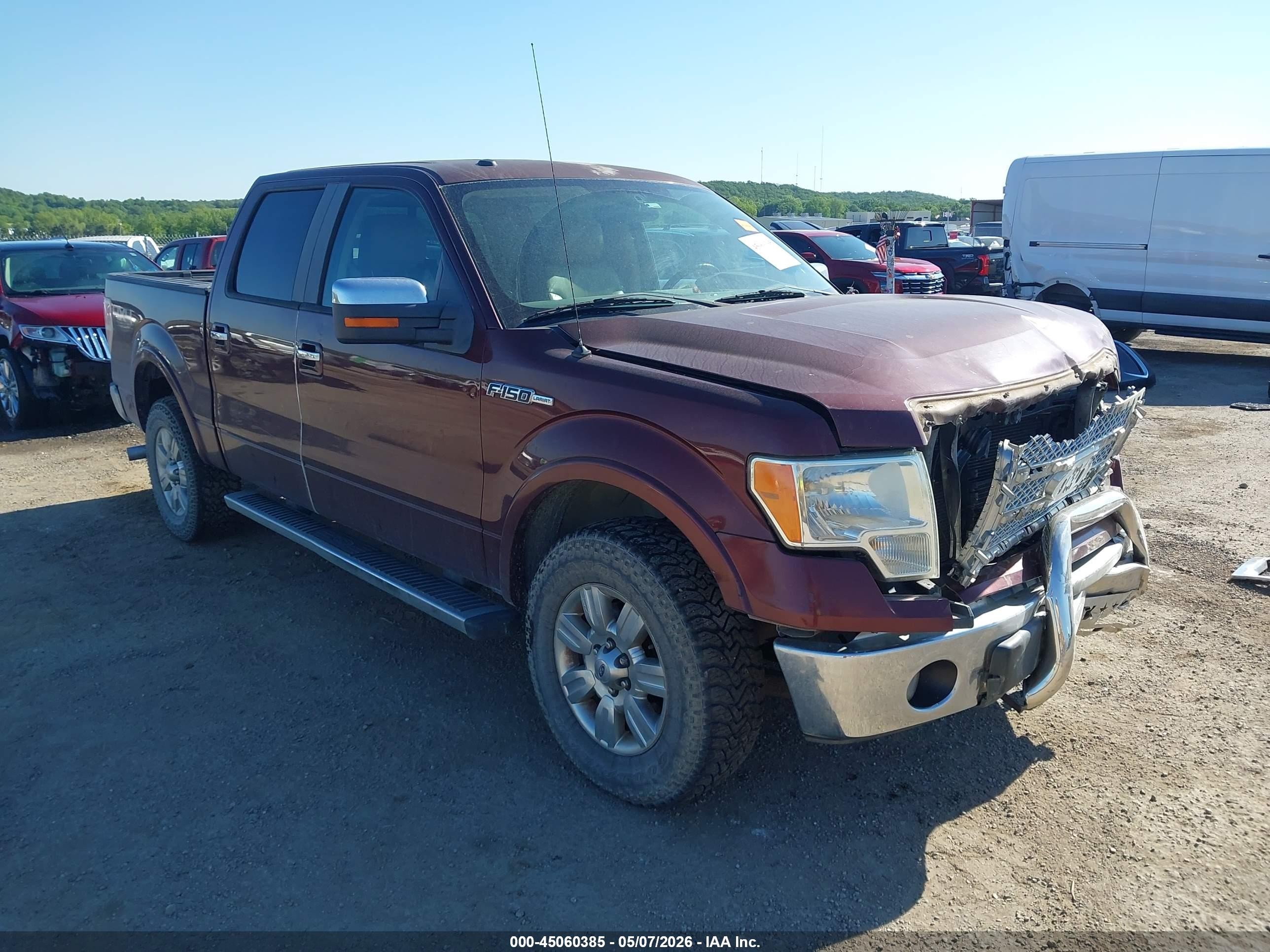 2010 Ford F-150 Lariat Red vin: 1FTFW1EV5AKA66570