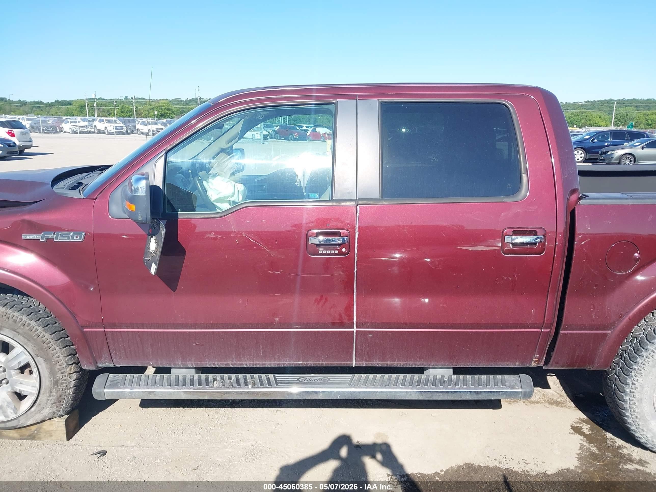 2010 Ford F-150 Lariat Red vin: 1FTFW1EV5AKA66570