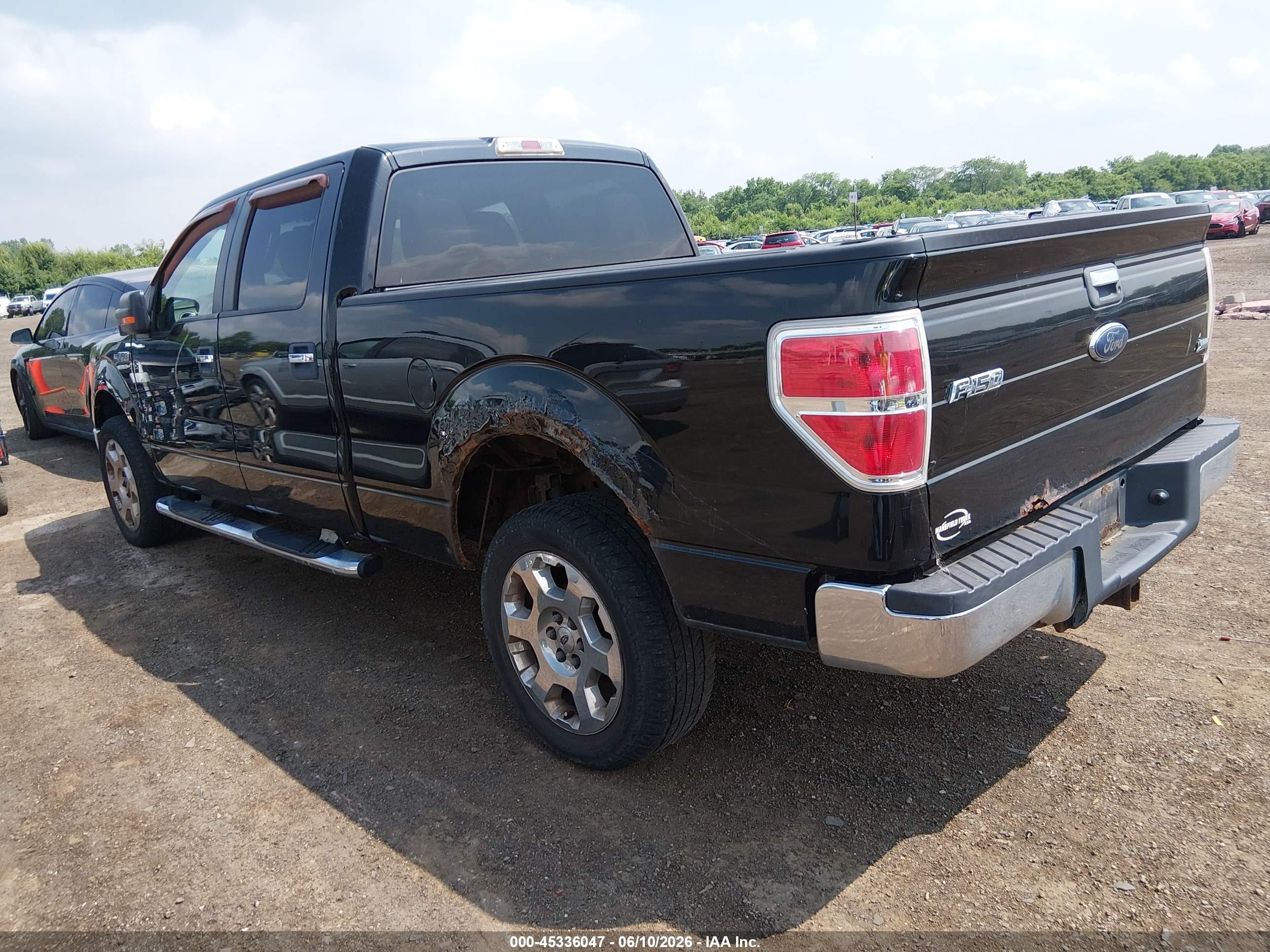 2010 Ford F150 Supercrew Black vin: 1FTFW1EV6AFB19558