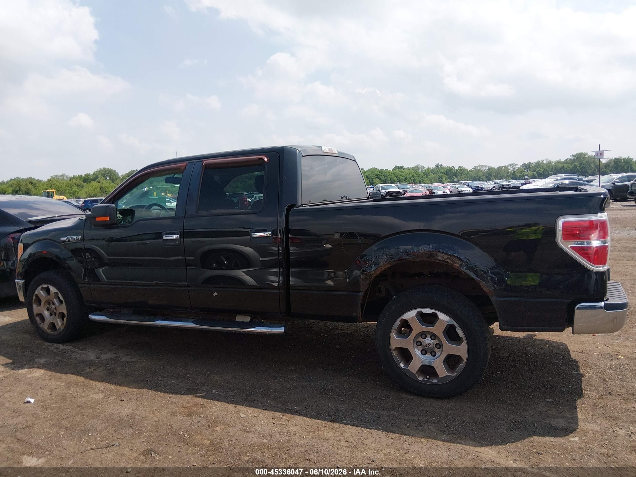 2010 Ford F150 Supercrew Black vin: 1FTFW1EV6AFB19558