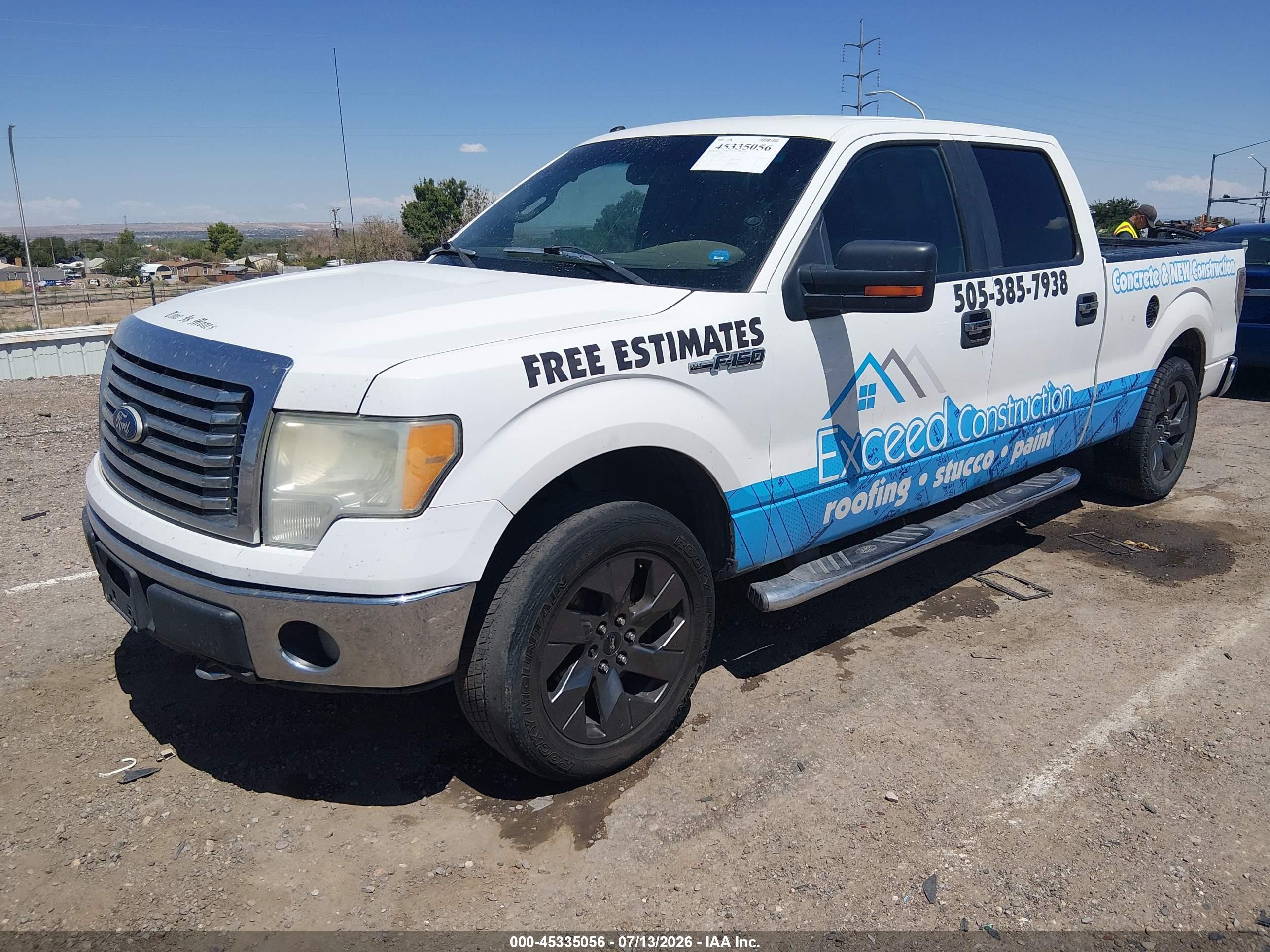 2010 Ford F-150 Fx4/harley-davidson/king Ranch/lariat/platinum/xl/xlt White vin: 1FTFW1EV6AKE71207