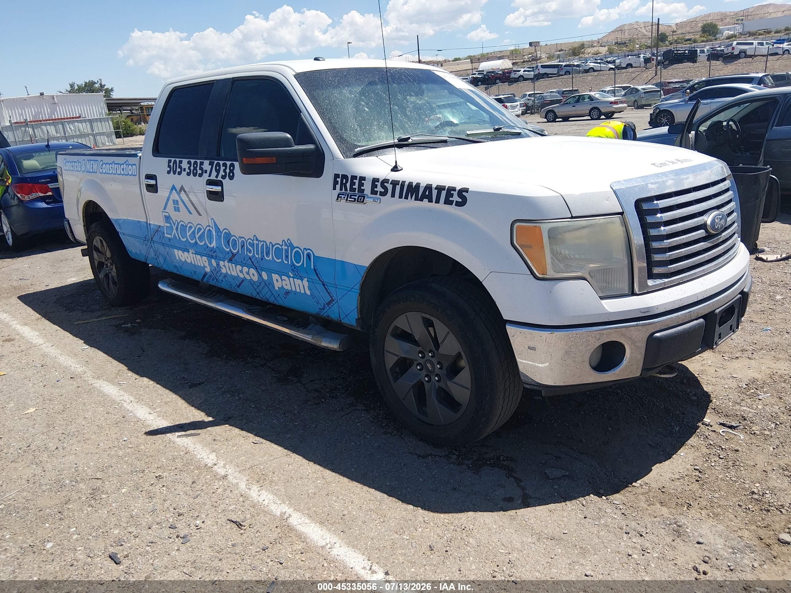2010 Ford F-150 Fx4/harley-davidson/king Ranch/lariat/platinum/xl/xlt White vin: 1FTFW1EV6AKE71207