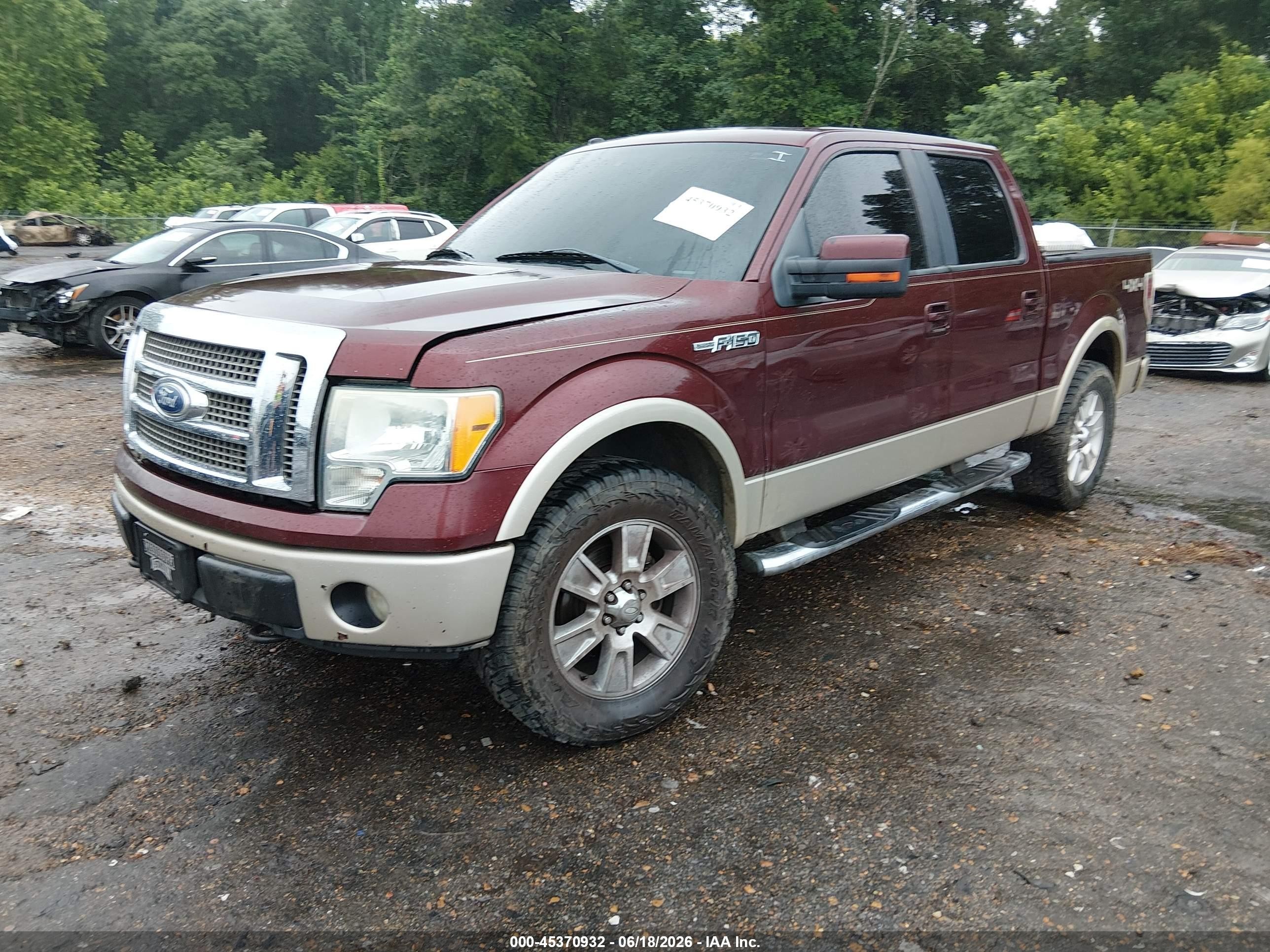 2010 Ford F-150 Fx4/harley-davidson/king Ranch/lariat/platinum/xl/xlt Maroon vin: 1FTFW1EV7AFA87400