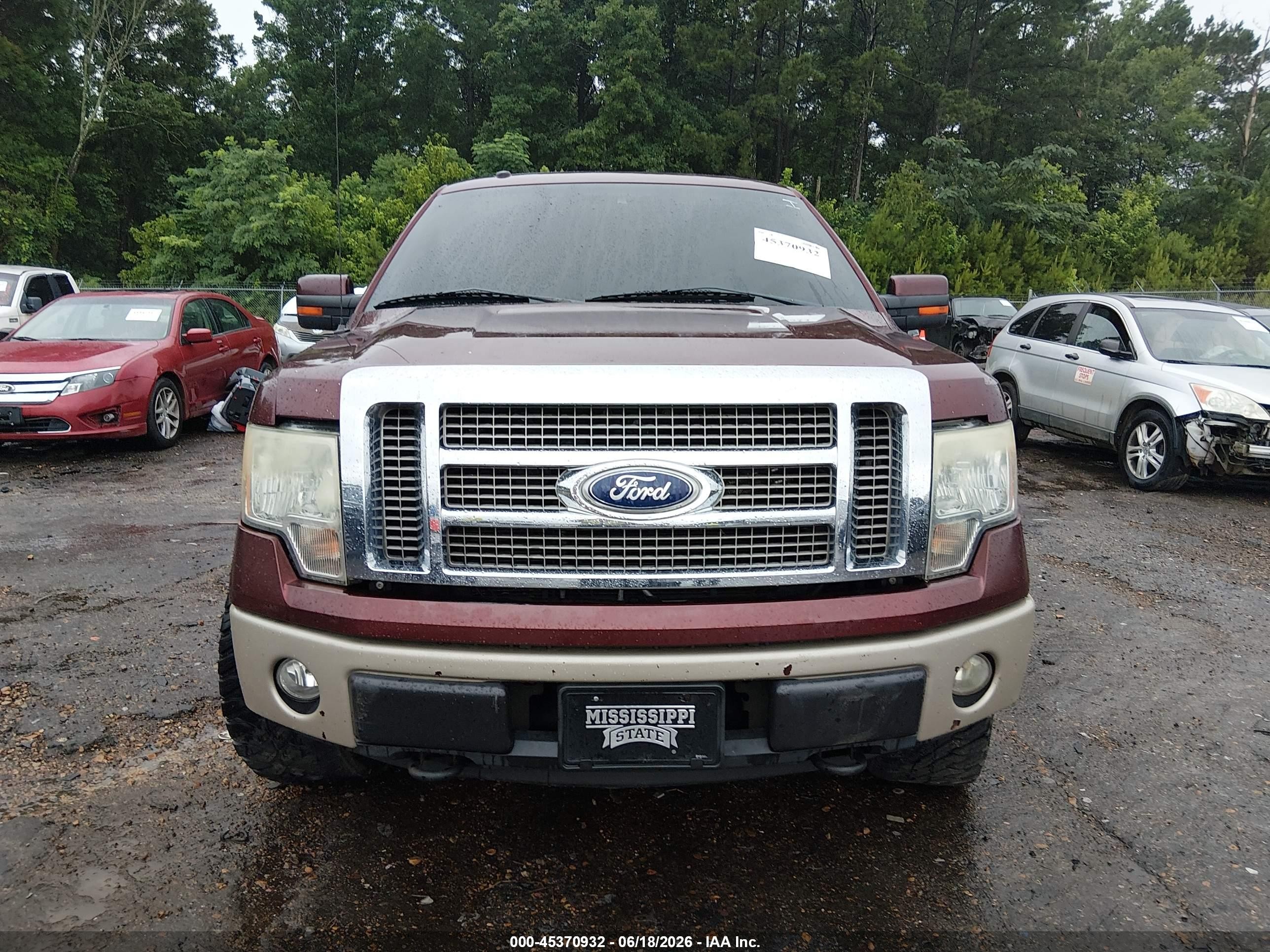 2010 Ford F-150 Fx4/harley-davidson/king Ranch/lariat/platinum/xl/xlt Maroon vin: 1FTFW1EV7AFA87400