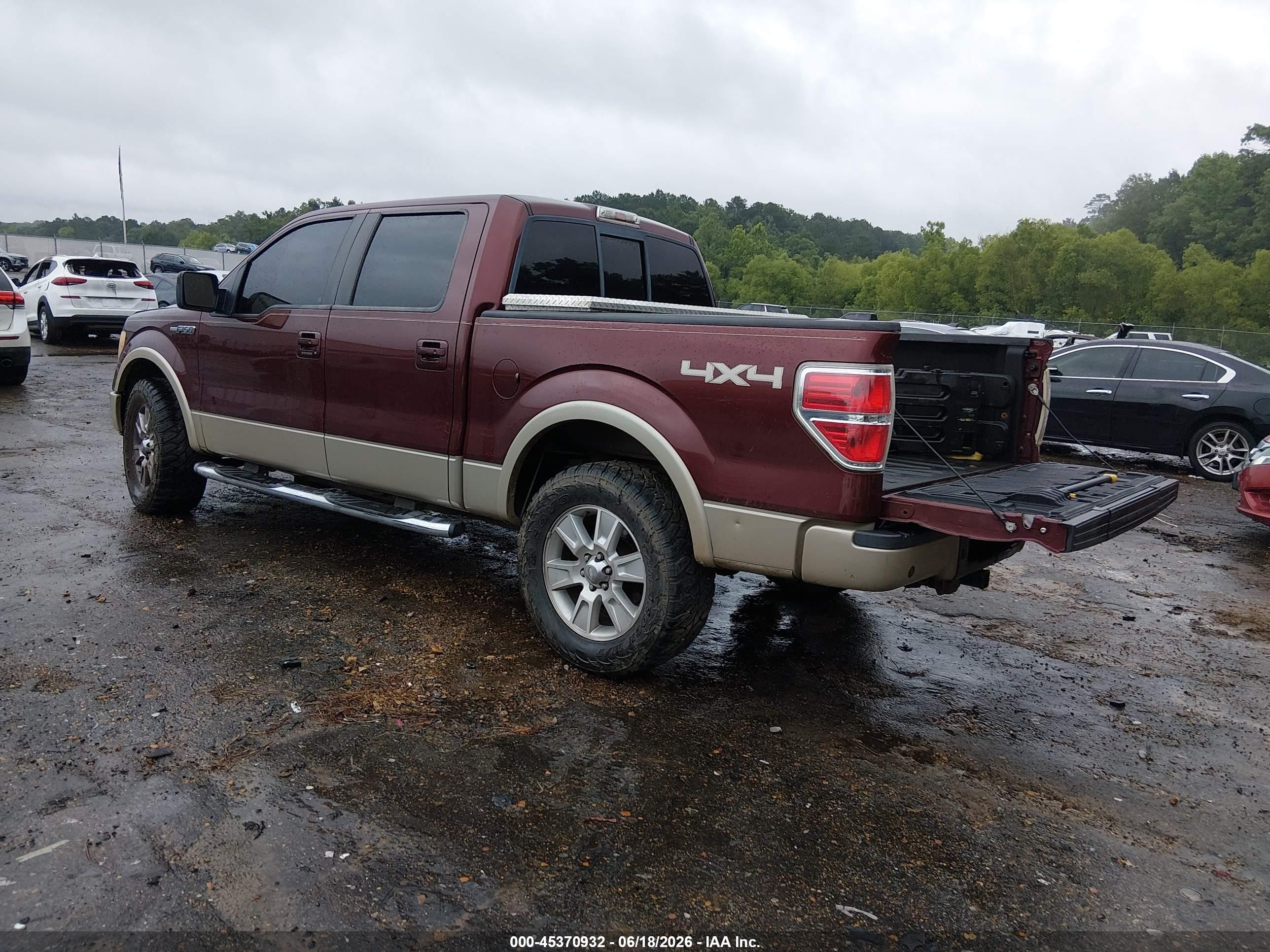 2010 Ford F-150 Fx4/harley-davidson/king Ranch/lariat/platinum/xl/xlt Maroon vin: 1FTFW1EV7AFA87400