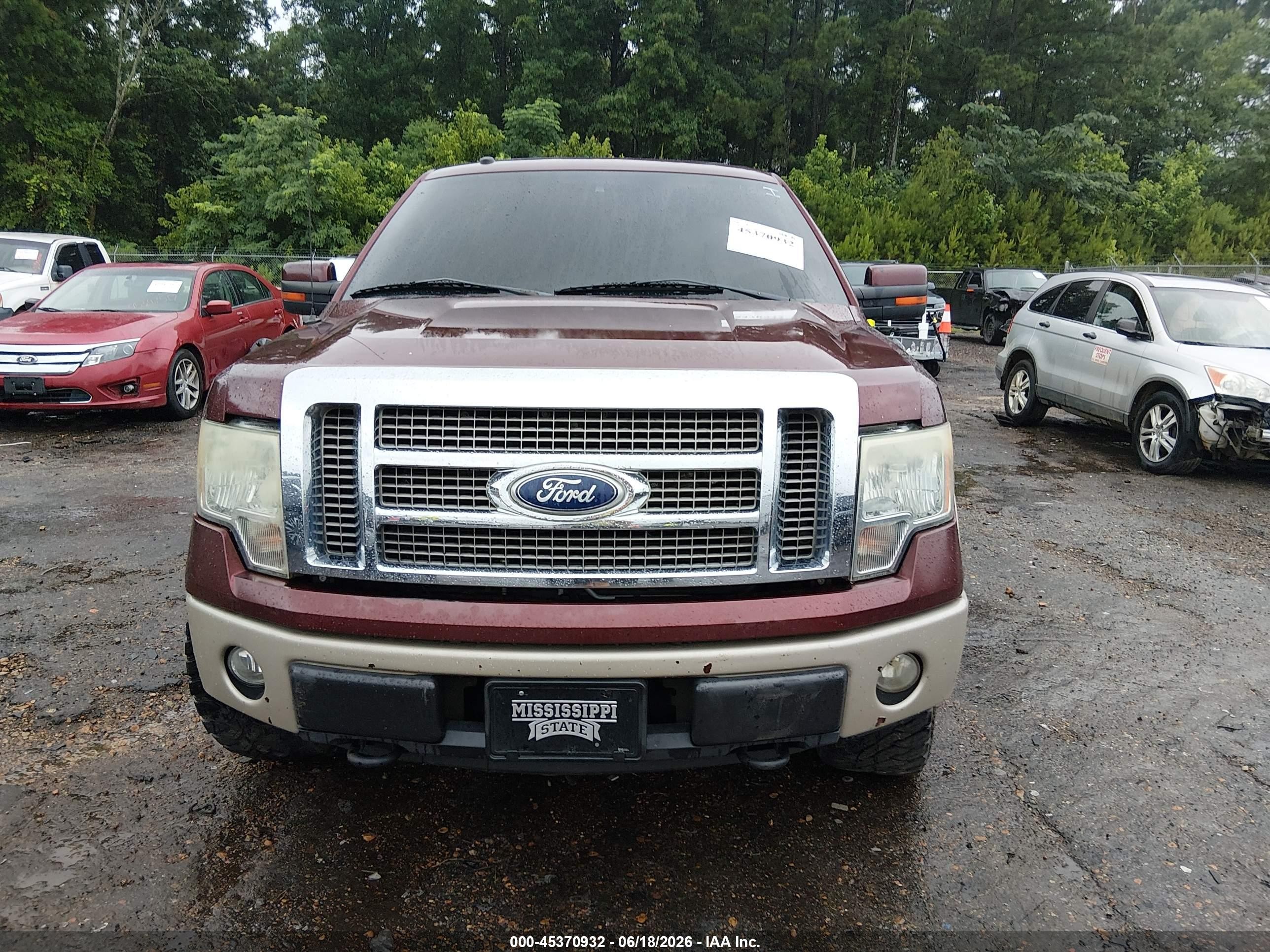 2010 Ford F-150 Fx4/harley-davidson/king Ranch/lariat/platinum/xl/xlt Maroon vin: 1FTFW1EV7AFA87400