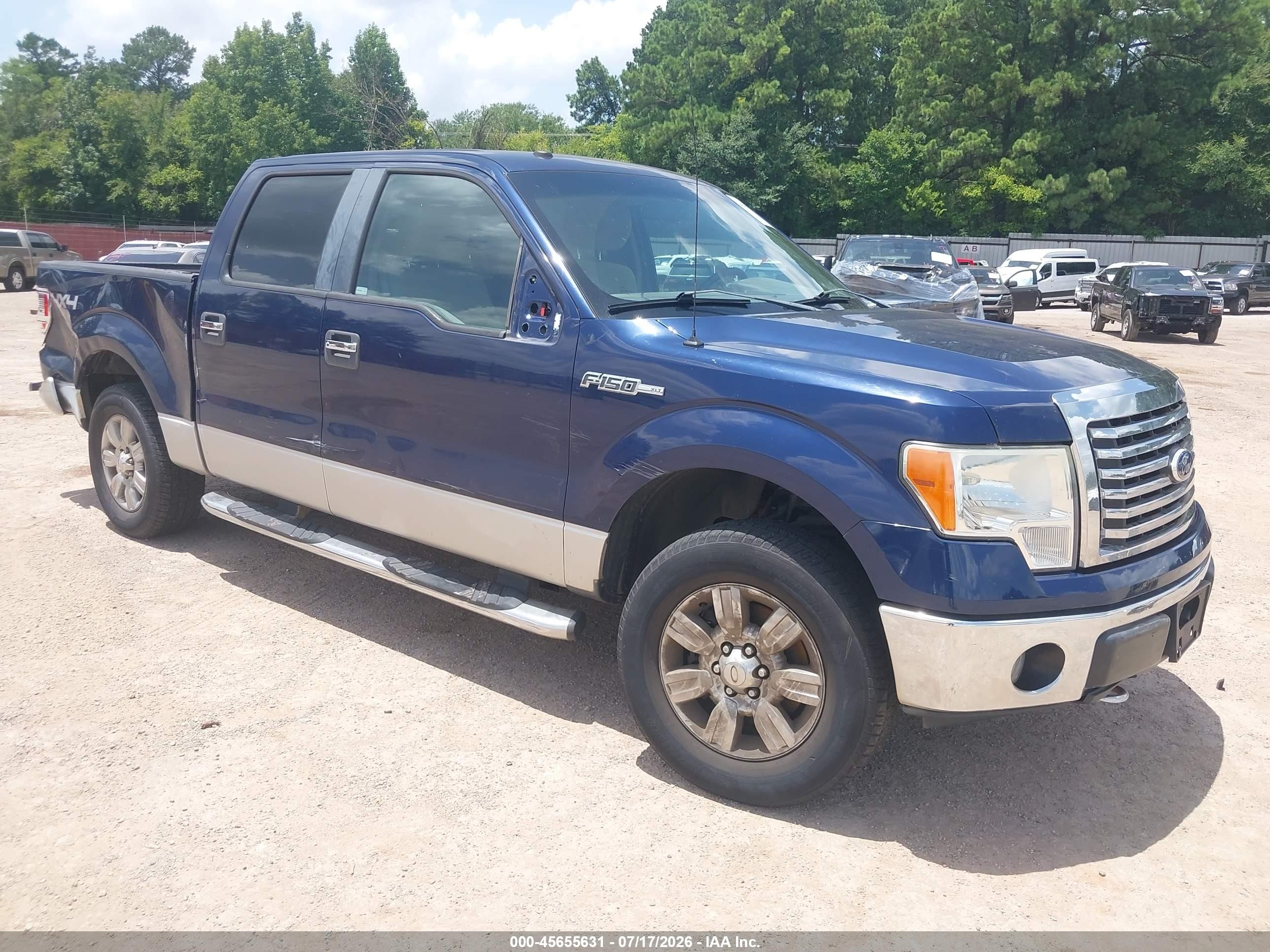 2010 Ford F-150 Fx4/harley-davidson/king Ranch/lariat/platinum/xl/xlt Blue vin: 1FTFW1EV7AFB09864