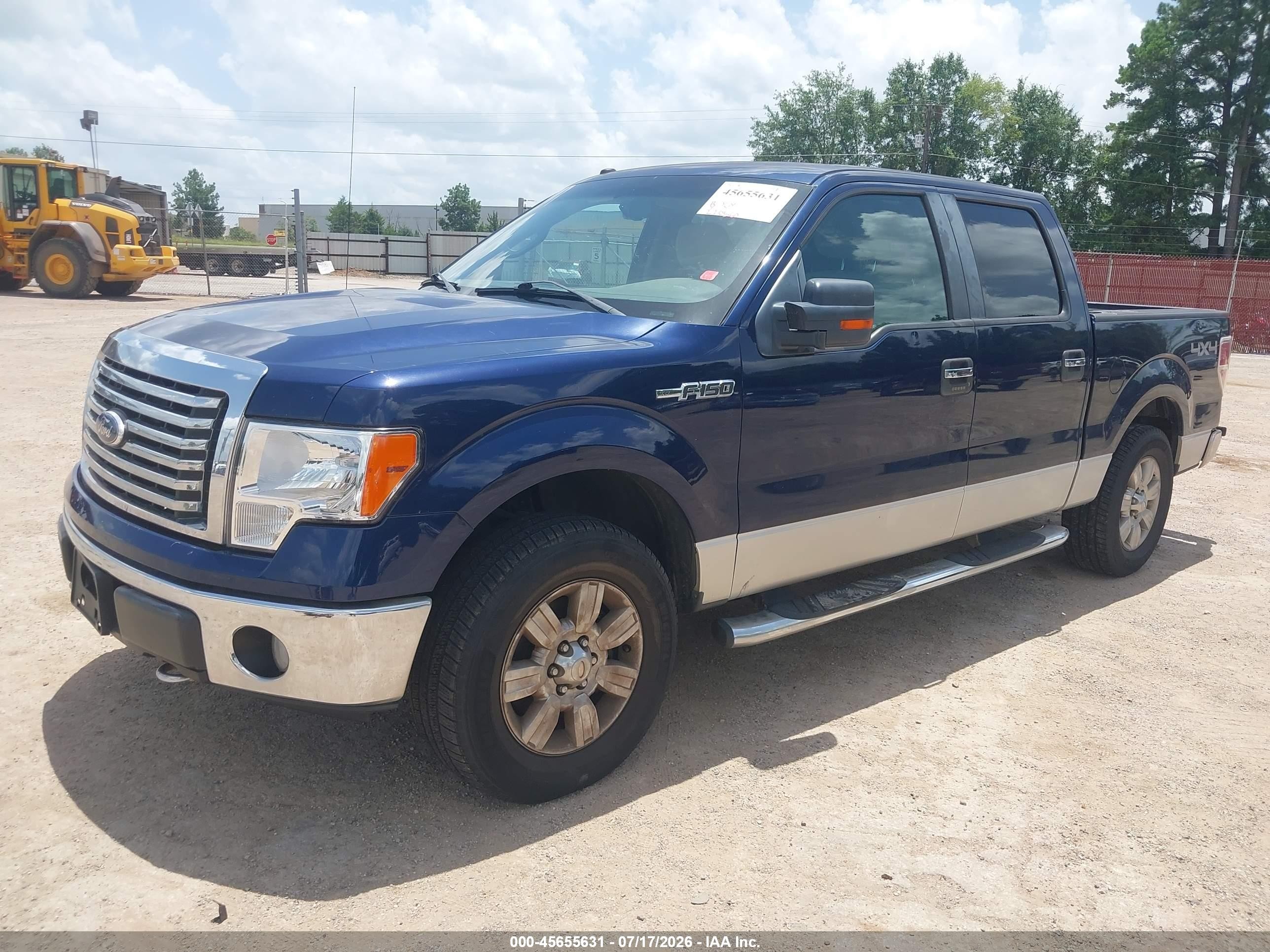 2010 Ford F-150 Fx4/harley-davidson/king Ranch/lariat/platinum/xl/xlt Blue vin: 1FTFW1EV7AFB09864