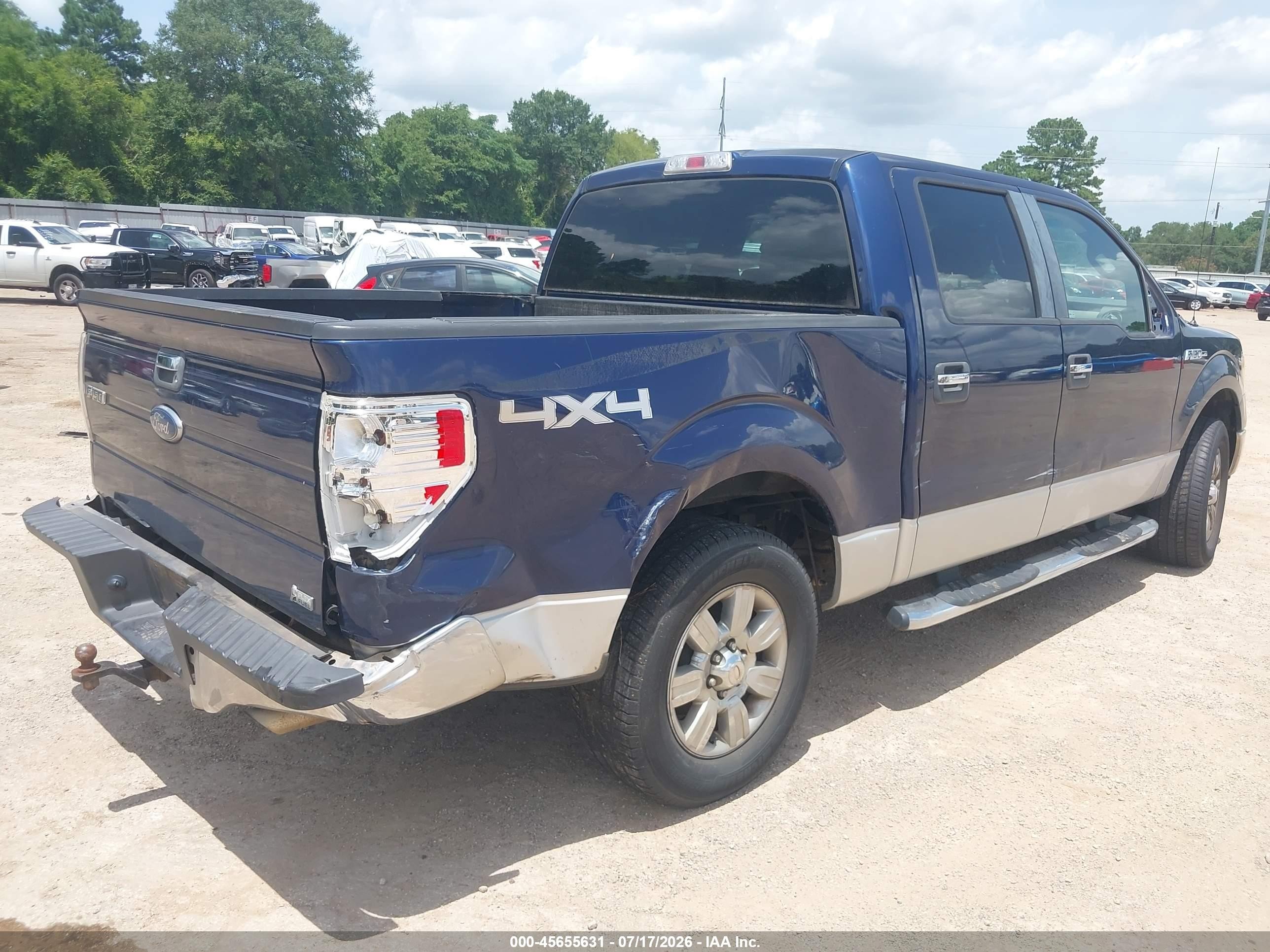 2010 Ford F-150 Fx4/harley-davidson/king Ranch/lariat/platinum/xl/xlt Blue vin: 1FTFW1EV7AFB09864