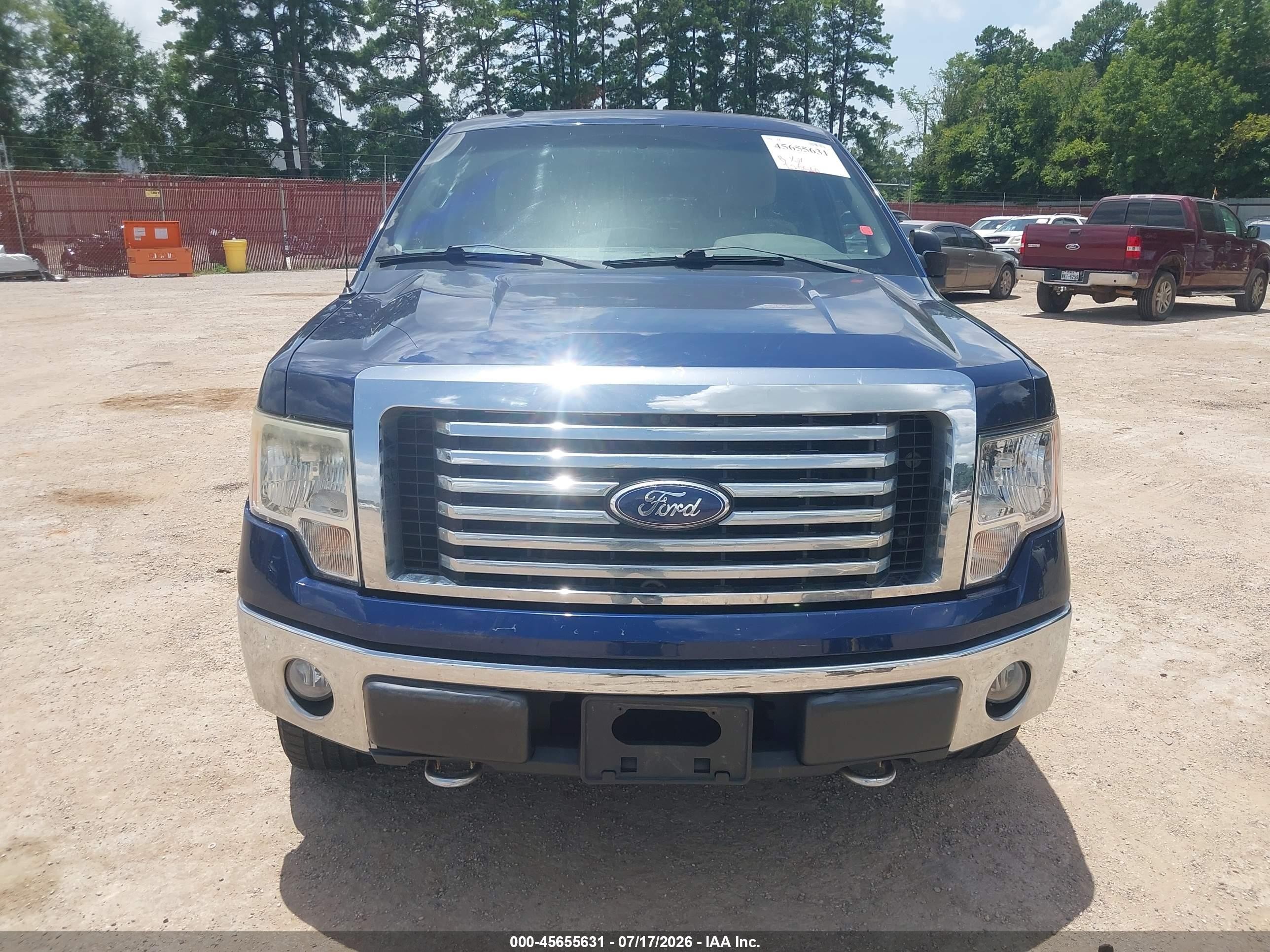 2010 Ford F-150 Fx4/harley-davidson/king Ranch/lariat/platinum/xl/xlt Blue vin: 1FTFW1EV7AFB09864