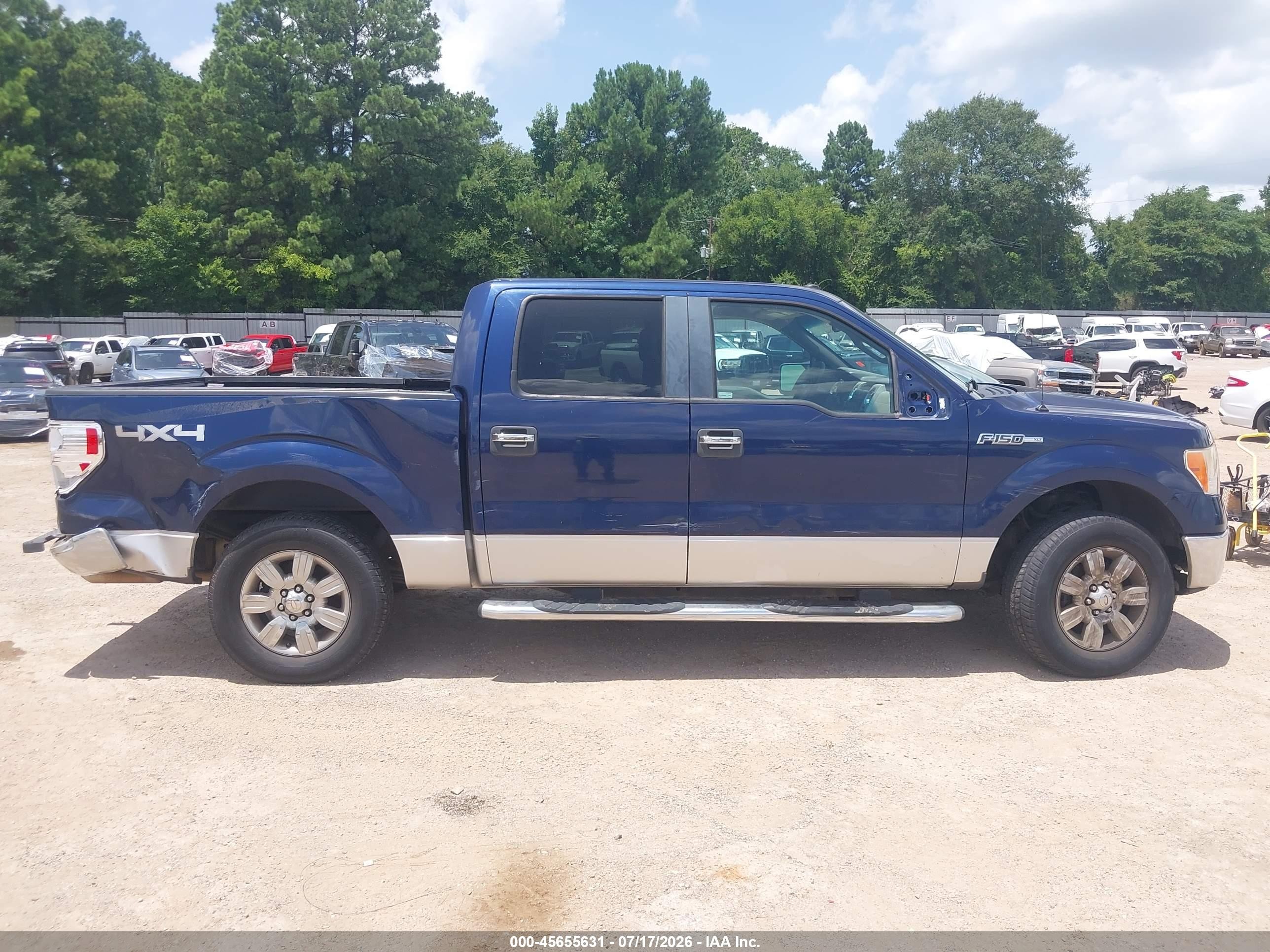 2010 Ford F-150 Fx4/harley-davidson/king Ranch/lariat/platinum/xl/xlt Blue vin: 1FTFW1EV7AFB09864