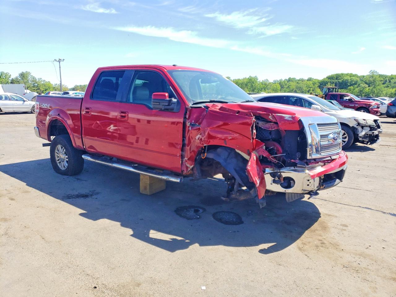 2010 Ford F150 Supercrew Red vin: 1FTFW1EV7AFB12876