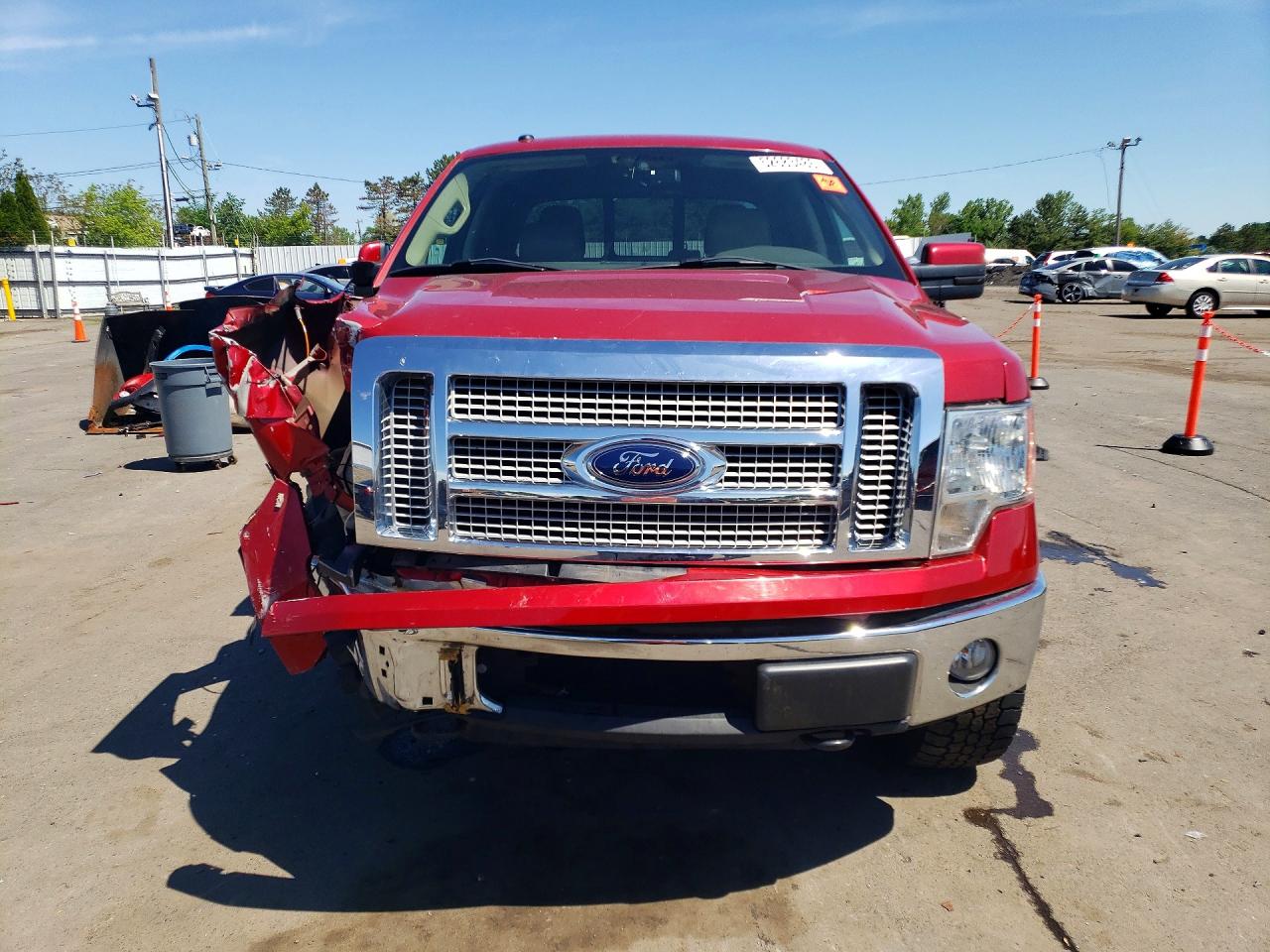 2010 Ford F150 Supercrew Red vin: 1FTFW1EV7AFB12876