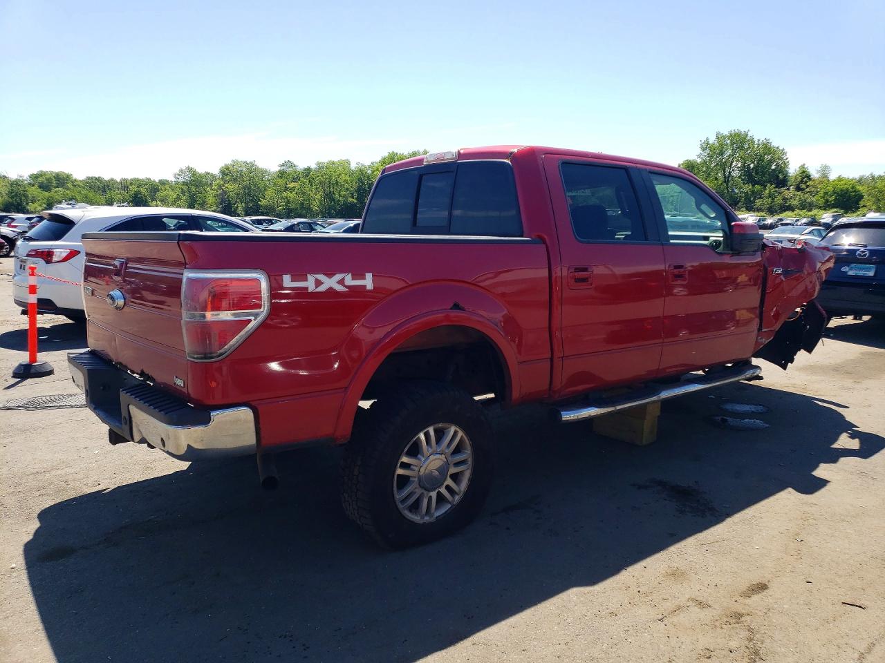 2010 Ford F150 Supercrew Red vin: 1FTFW1EV7AFB12876