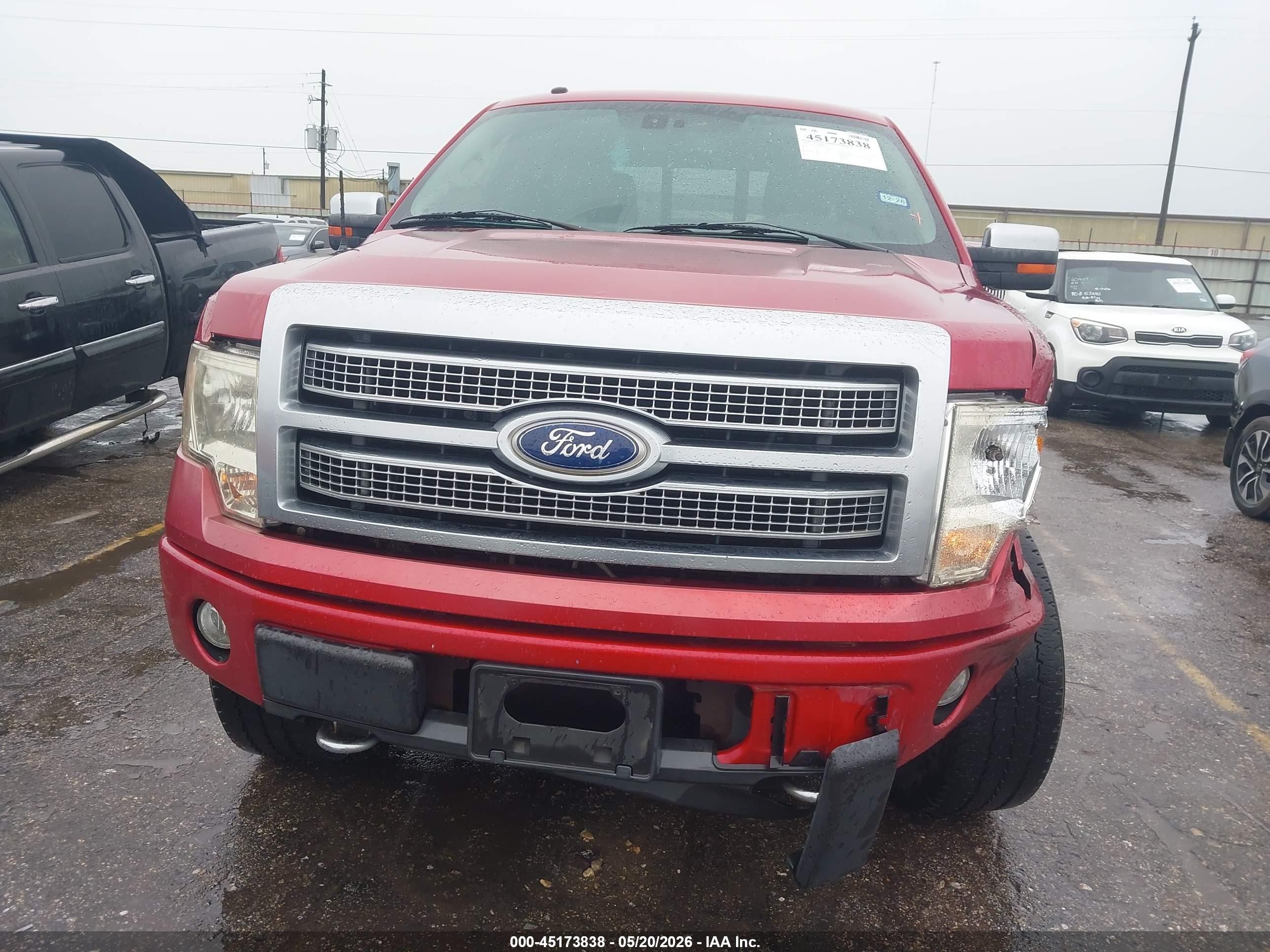 2010 Ford F-150 Platinum Красный vin: 1FTFW1EV7AFC84714