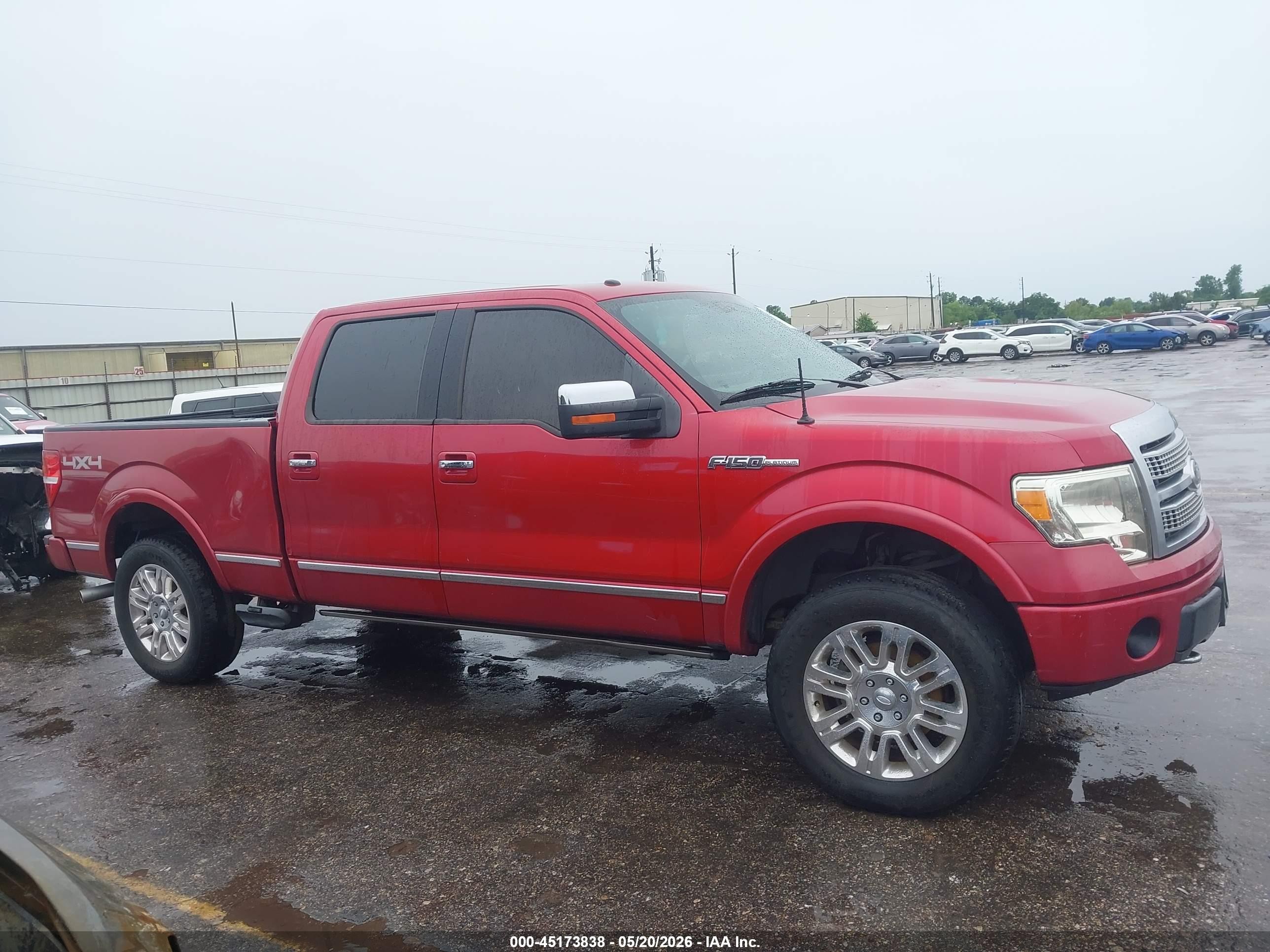2010 Ford F-150 Platinum Красный vin: 1FTFW1EV7AFC84714