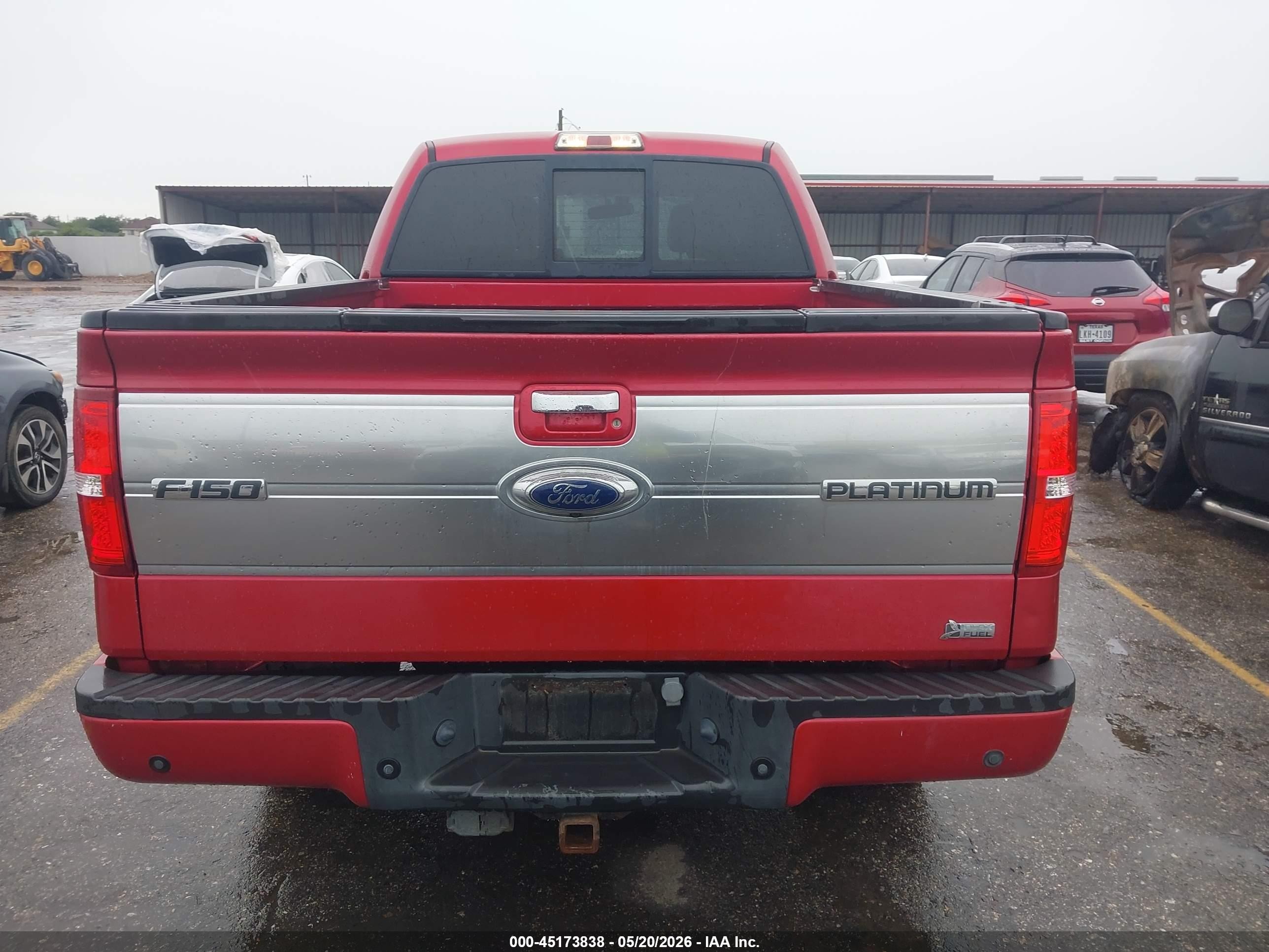 2010 Ford F-150 Platinum Красный vin: 1FTFW1EV7AFC84714