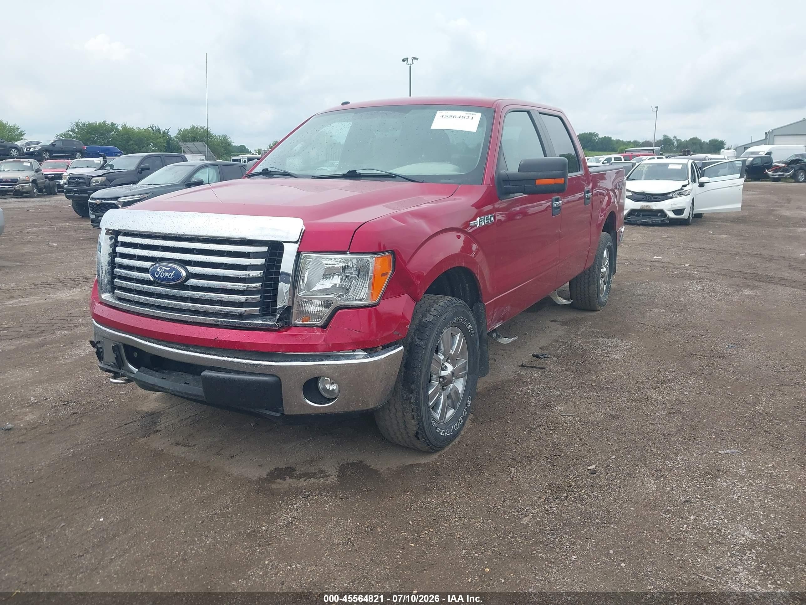 2010 Ford F-150 Fx4/harley-davidson/king Ranch/lariat/platinum/xl/xlt Красный vin: 1FTFW1EV7AKC19644