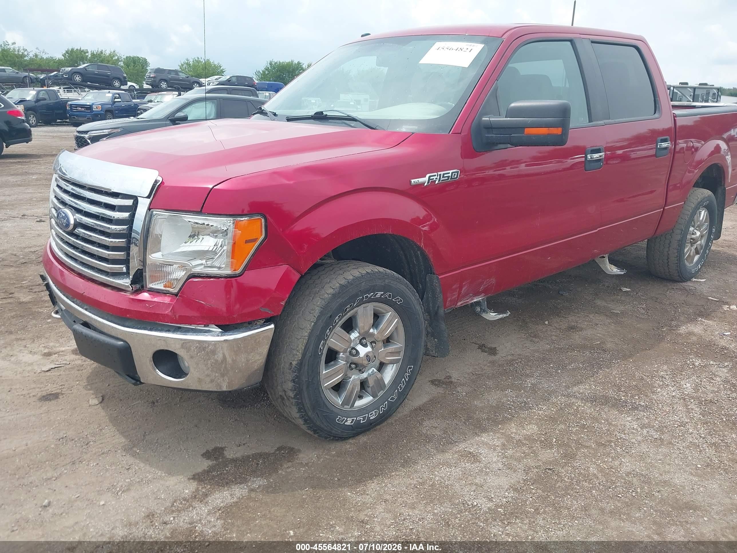 2010 Ford F-150 Fx4/harley-davidson/king Ranch/lariat/platinum/xl/xlt Красный vin: 1FTFW1EV7AKC19644