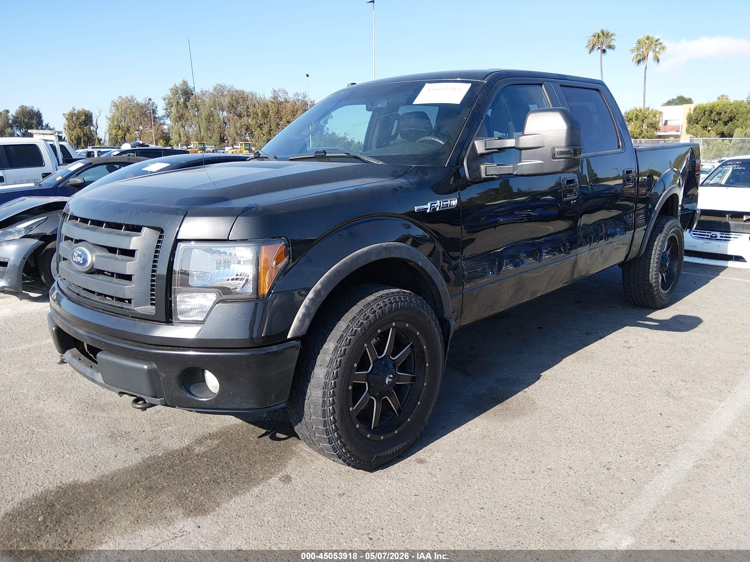 2010 Ford F-150 Fx4 Black vin: 1FTFW1EV8AFA38738