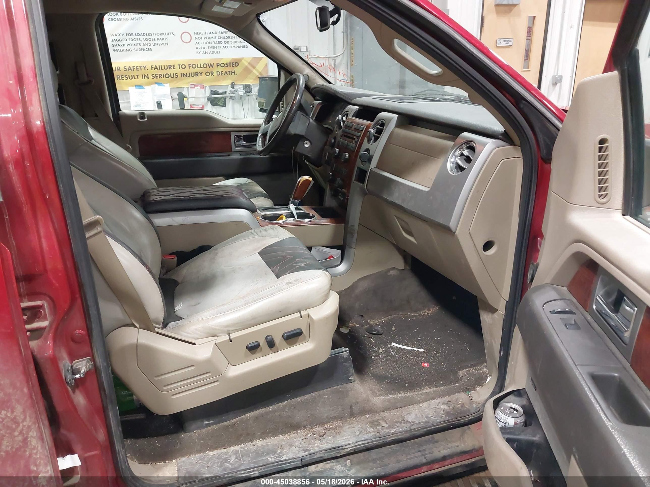 2010 Ford F-150 Fx4/harley-davidson/king Ranch/lariat/platinum/xl/xlt Red vin: 1FTFW1EV8AFB22316