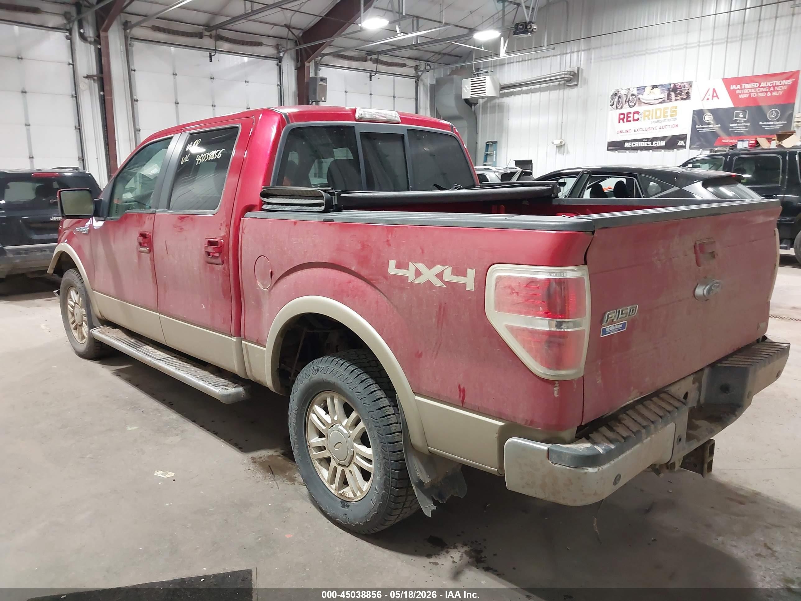 2010 Ford F-150 Fx4/harley-davidson/king Ranch/lariat/platinum/xl/xlt Red vin: 1FTFW1EV8AFB22316