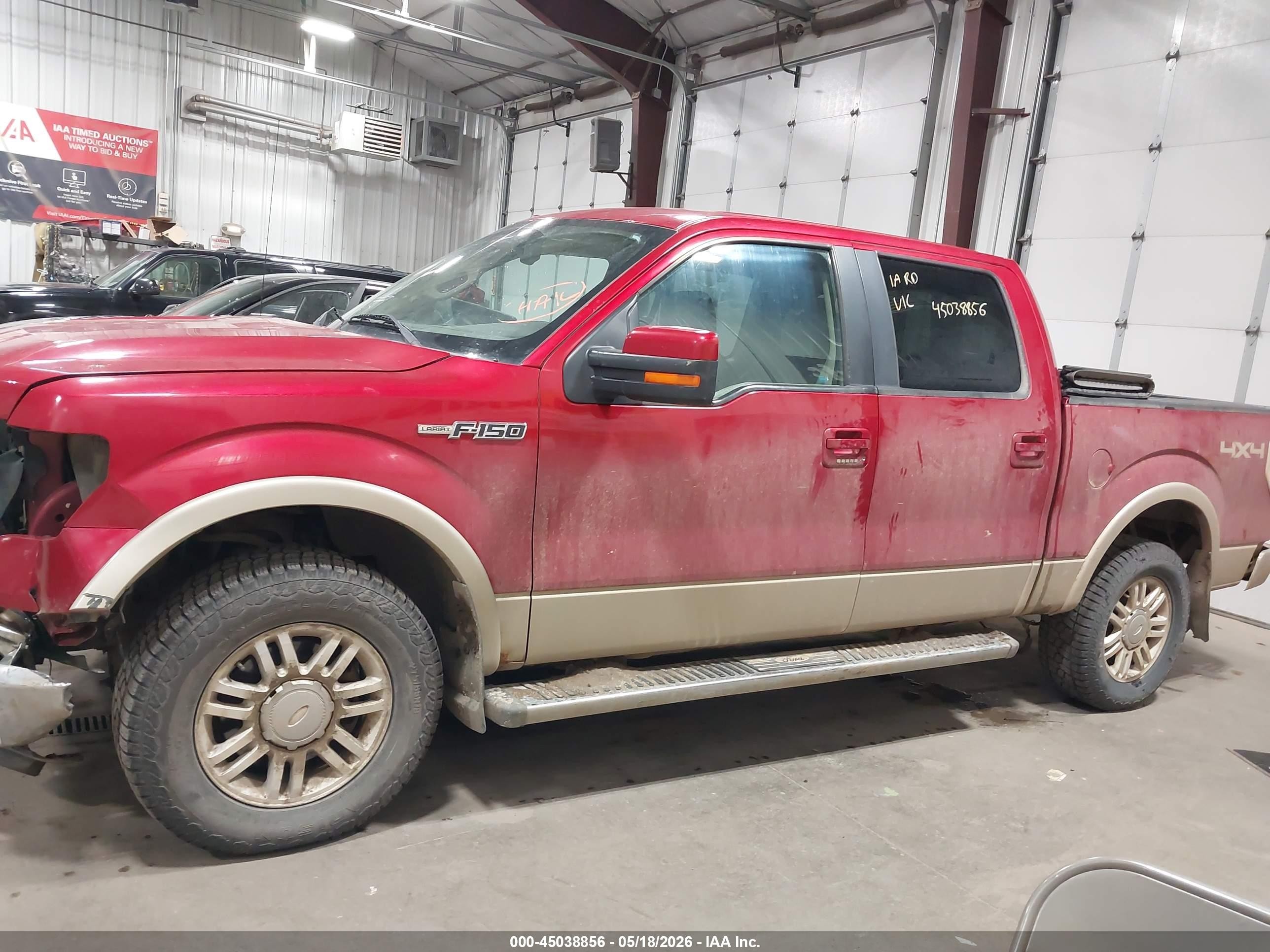 2010 Ford F-150 Fx4/harley-davidson/king Ranch/lariat/platinum/xl/xlt Red vin: 1FTFW1EV8AFB22316