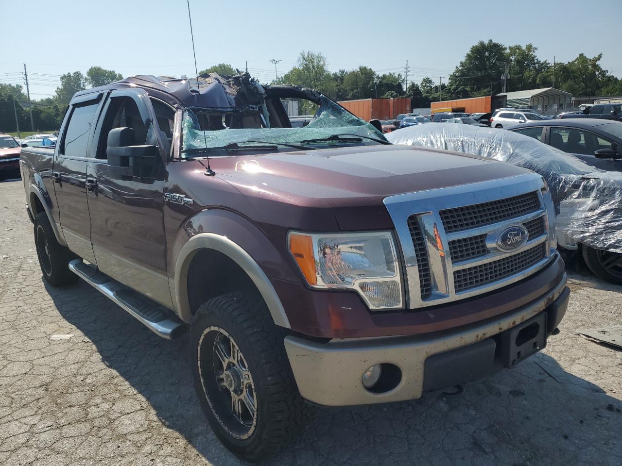 2010 Ford F150 Supercrew Maroon vin: 1FTFW1EV8AFB35695