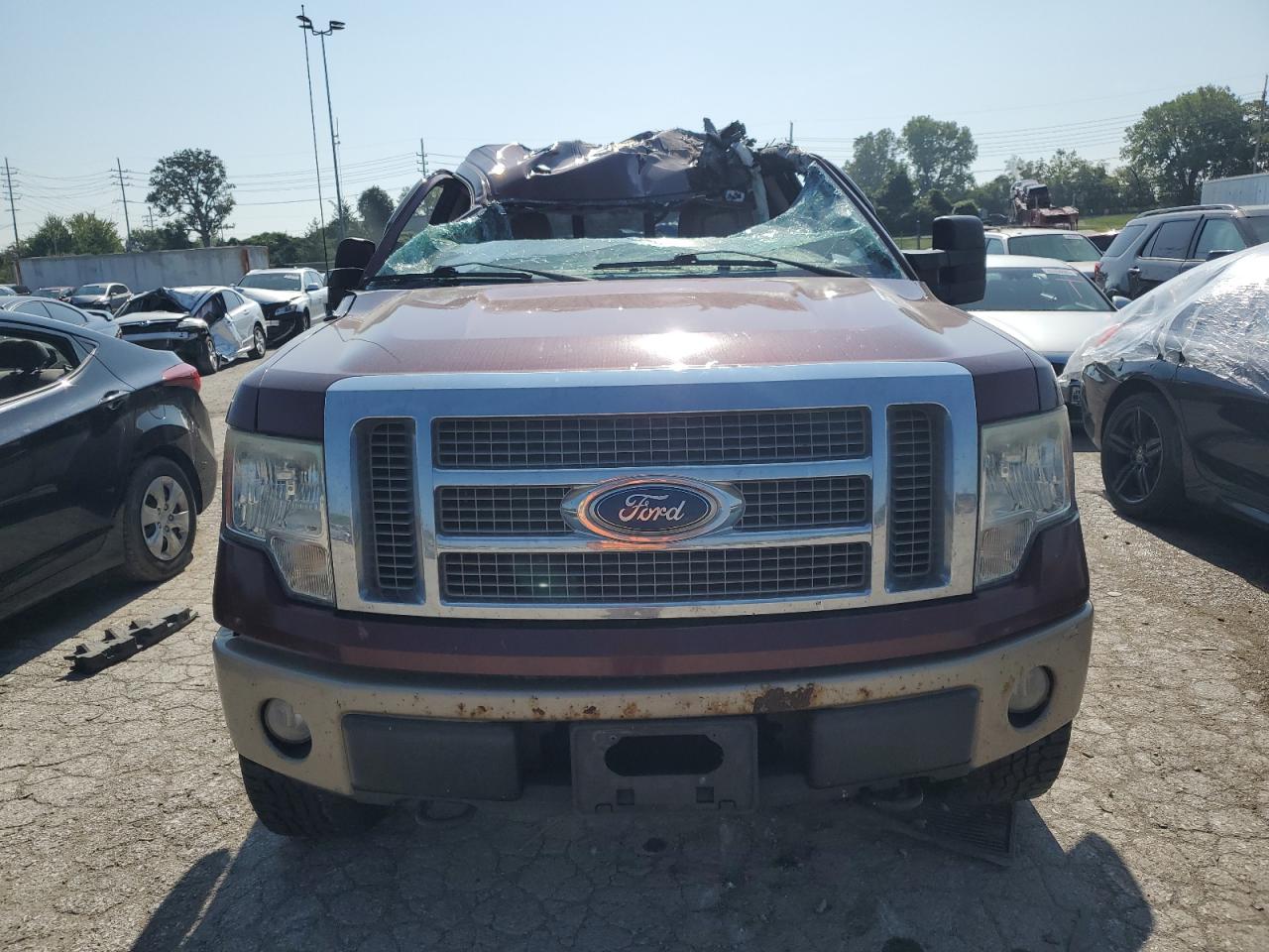 2010 Ford F150 Supercrew Maroon vin: 1FTFW1EV8AFB35695