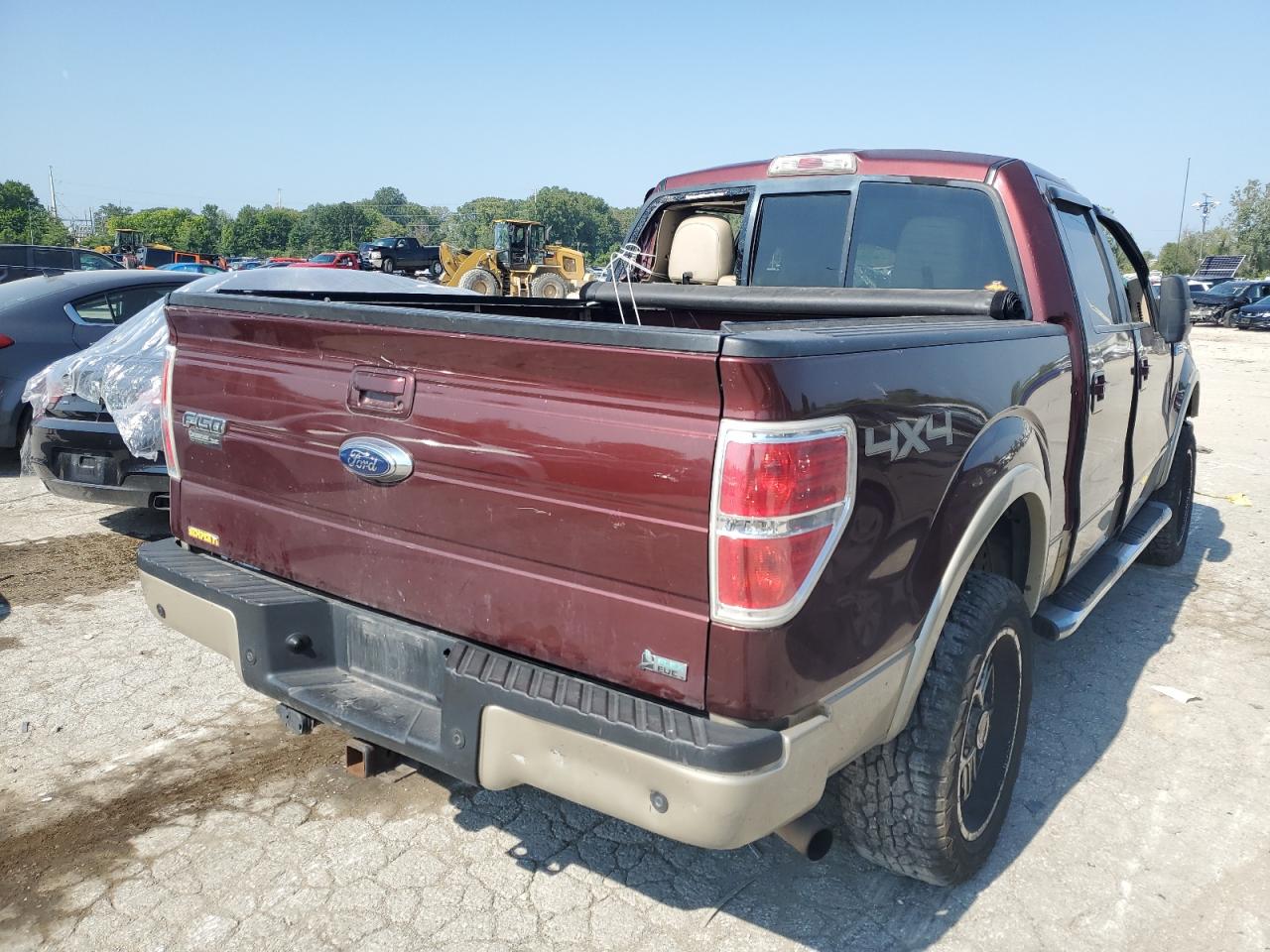 2010 Ford F150 Supercrew Maroon vin: 1FTFW1EV8AFB35695