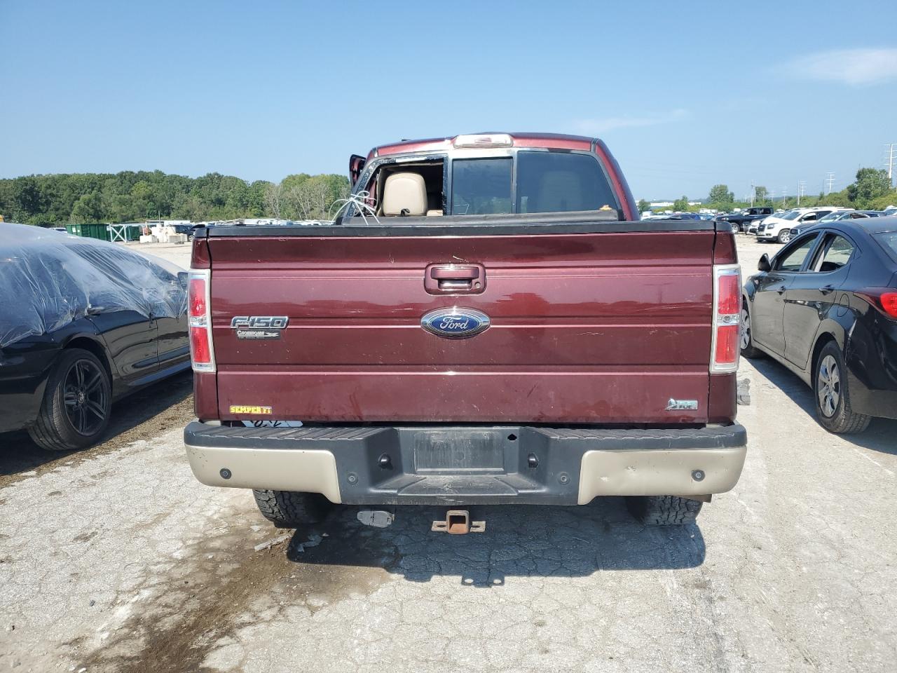 2010 Ford F150 Supercrew Maroon vin: 1FTFW1EV8AFB35695