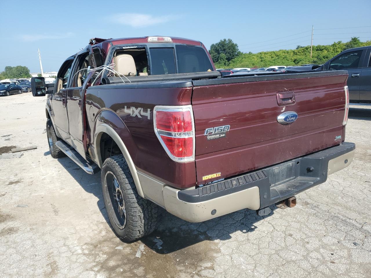 2010 Ford F150 Supercrew Maroon vin: 1FTFW1EV8AFB35695