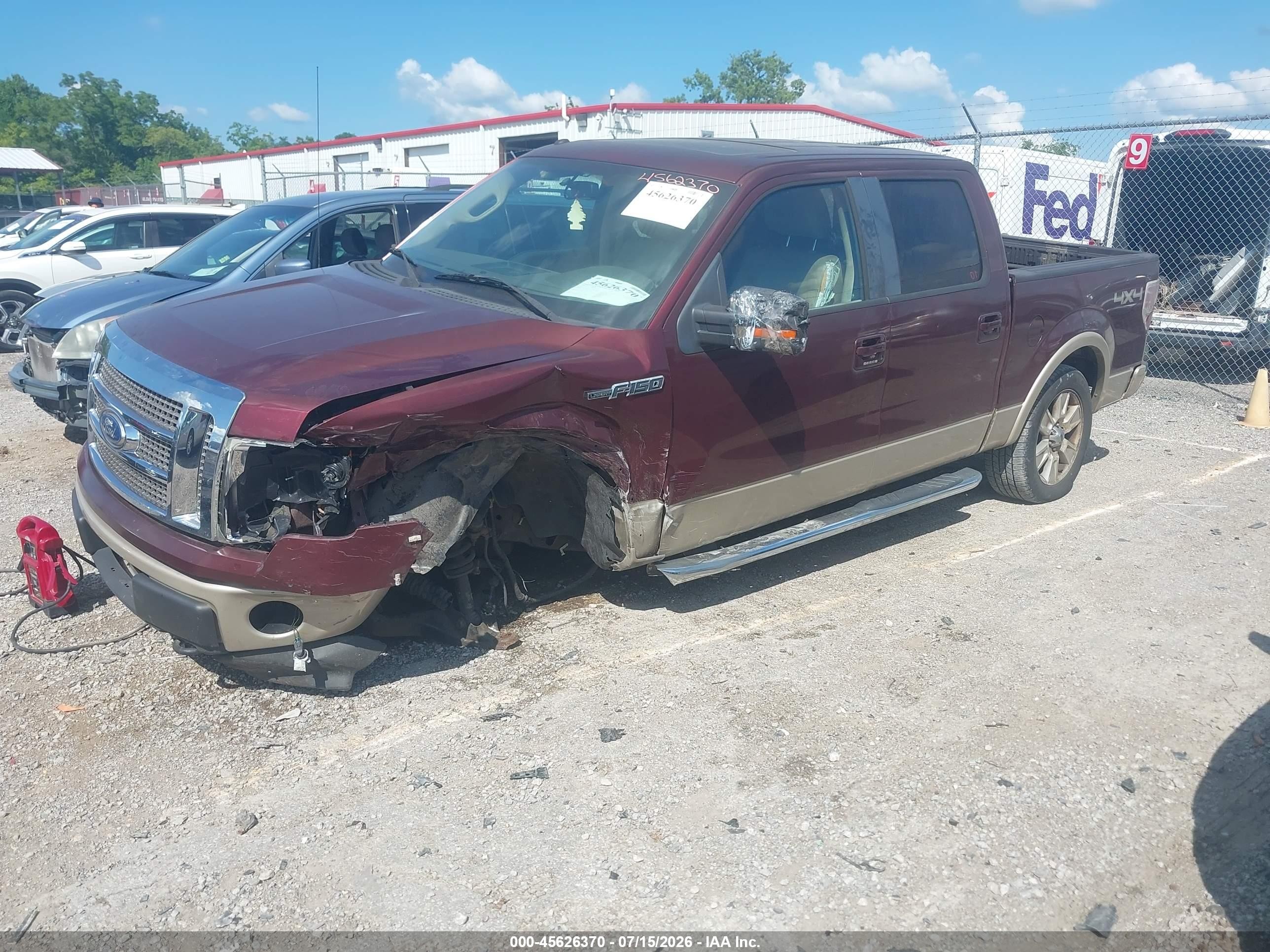 2010 Ford F150 Supercrew Red vin: 1FTFW1EV8AFD53197