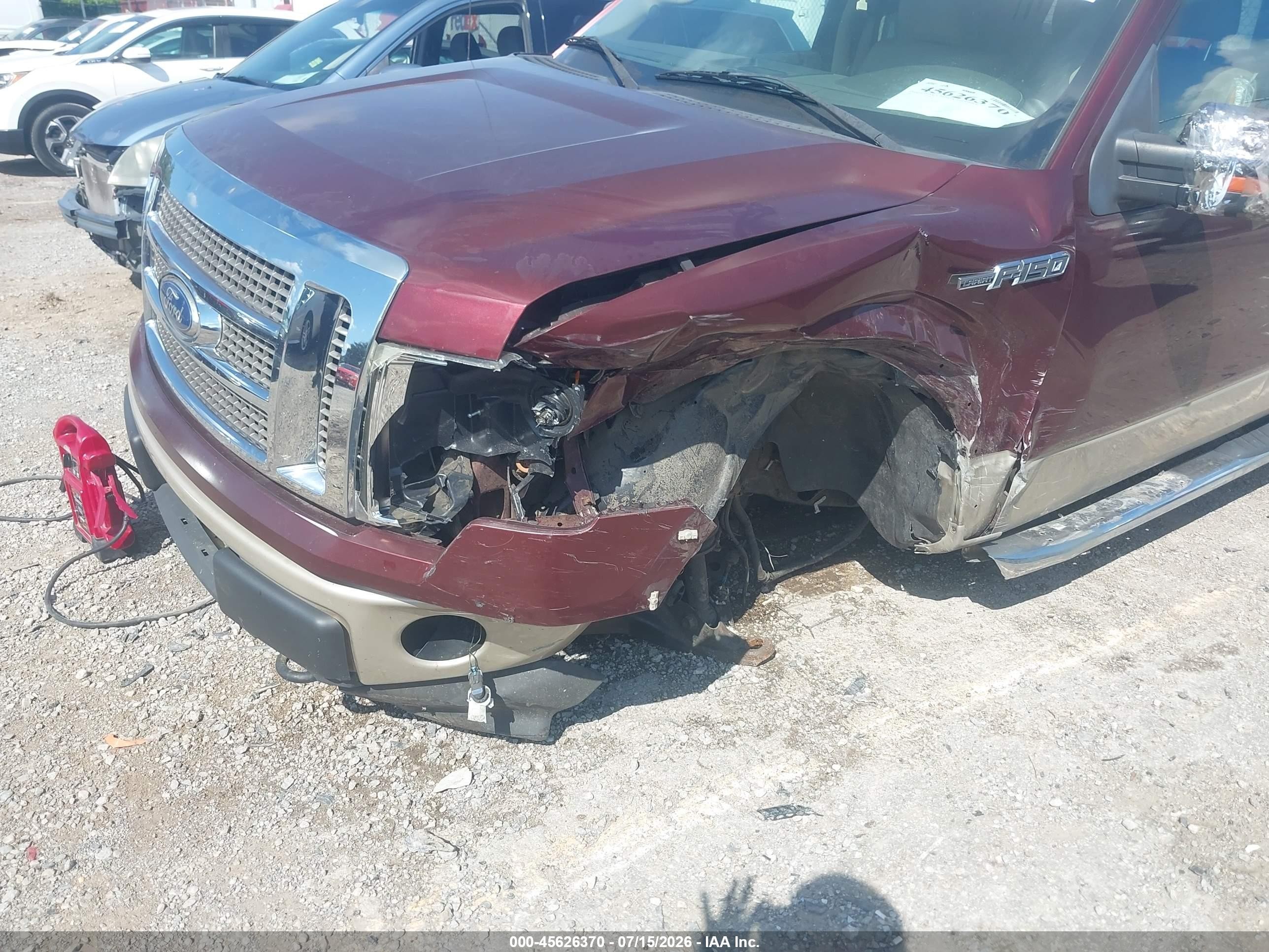 2010 Ford F150 Supercrew Red vin: 1FTFW1EV8AFD53197