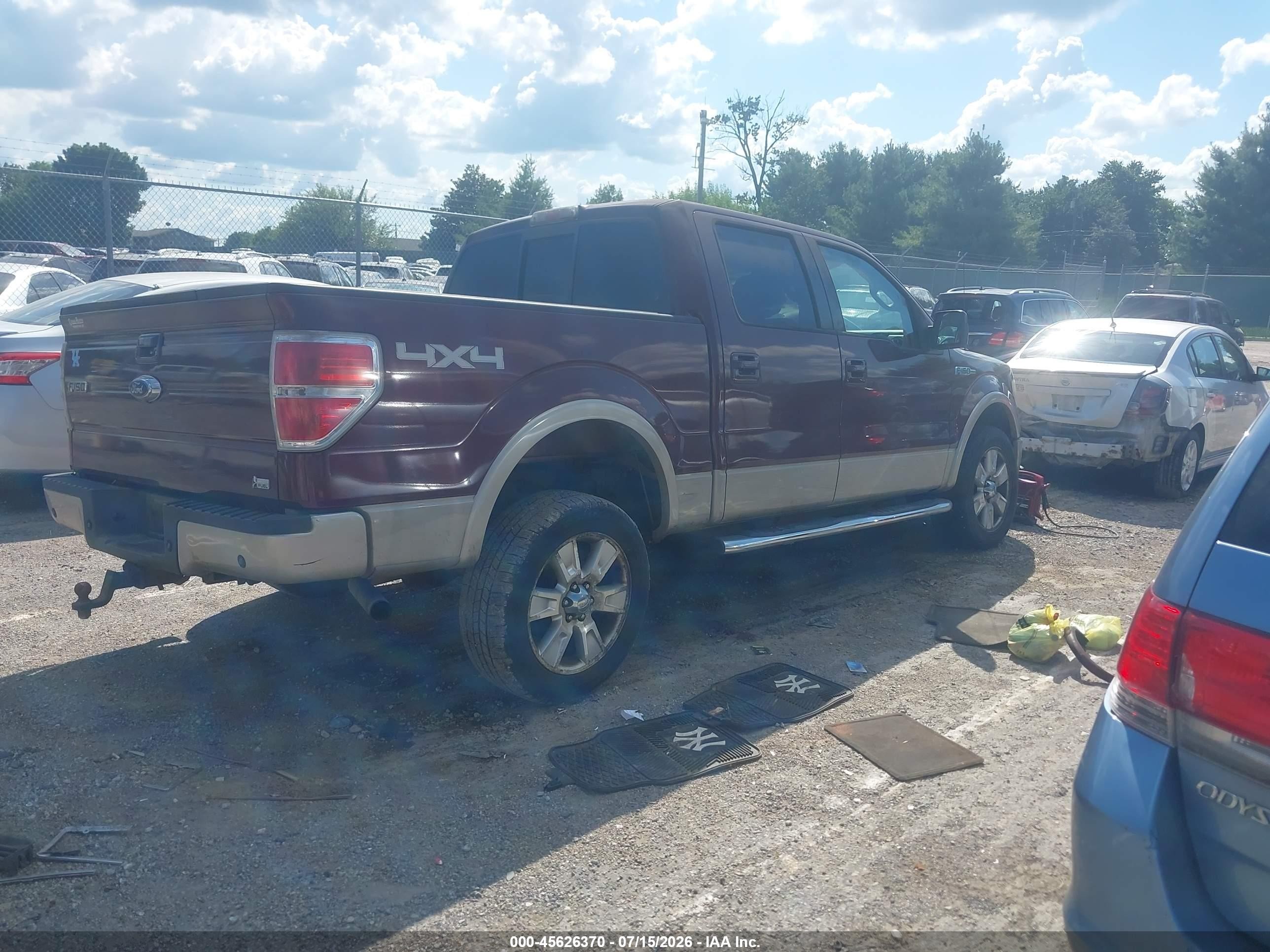 2010 Ford F150 Supercrew Red vin: 1FTFW1EV8AFD53197