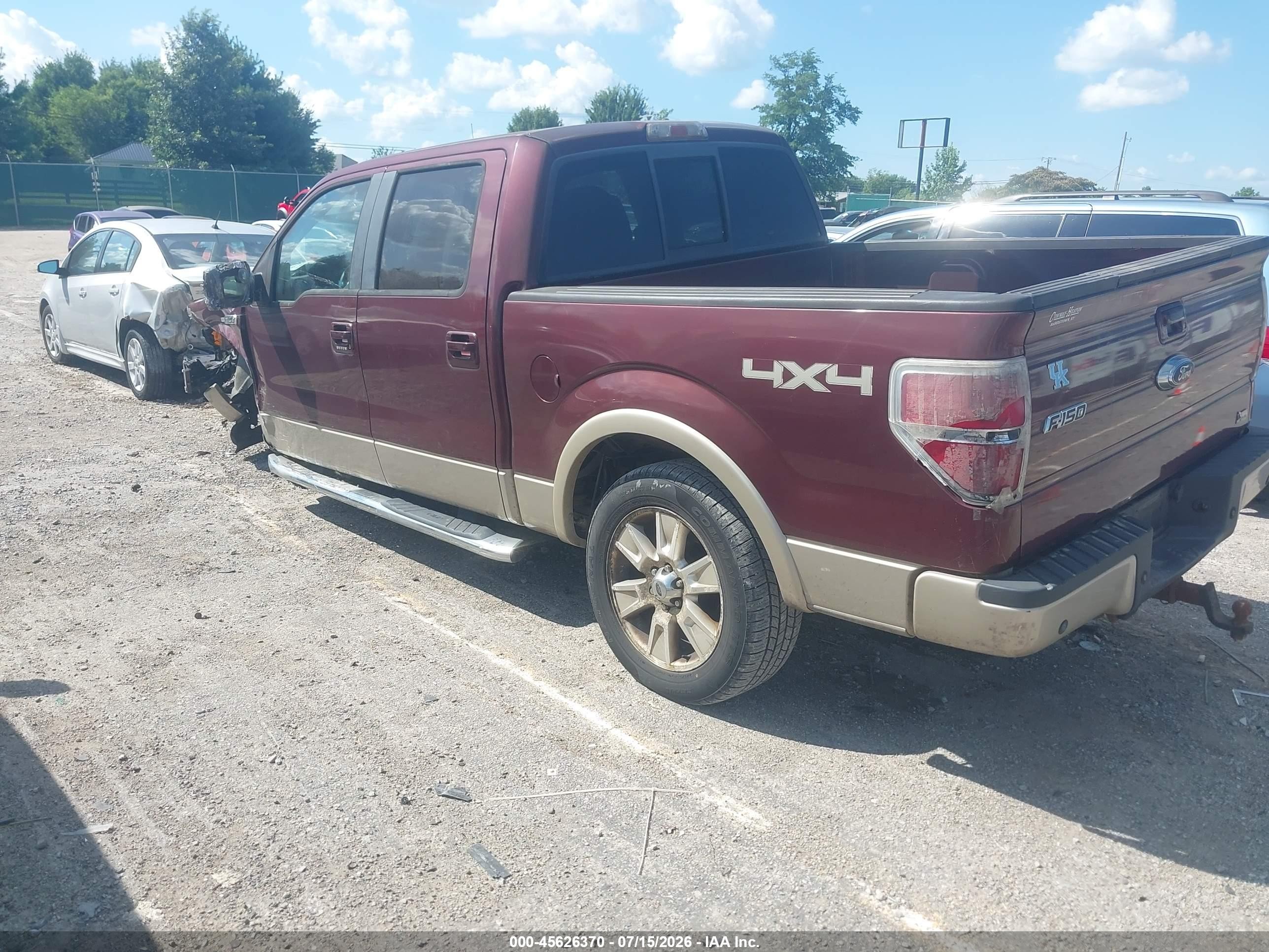 2010 Ford F150 Supercrew Red vin: 1FTFW1EV8AFD53197