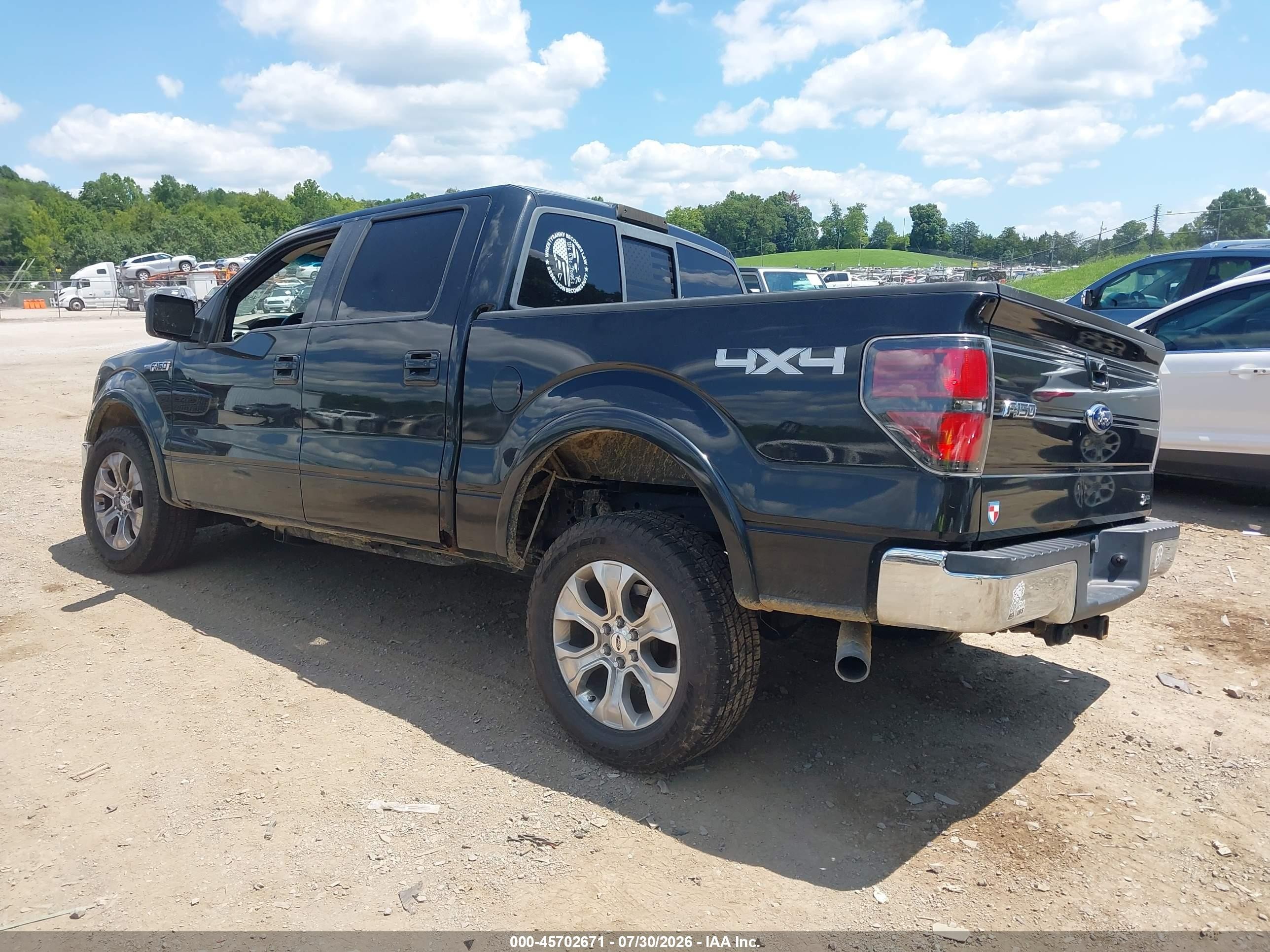 2010 Ford F-150 Fx4/harley-davidson/king Ranch/lariat/platinum/xl/xlt Black vin: 1FTFW1EV9AFA67603