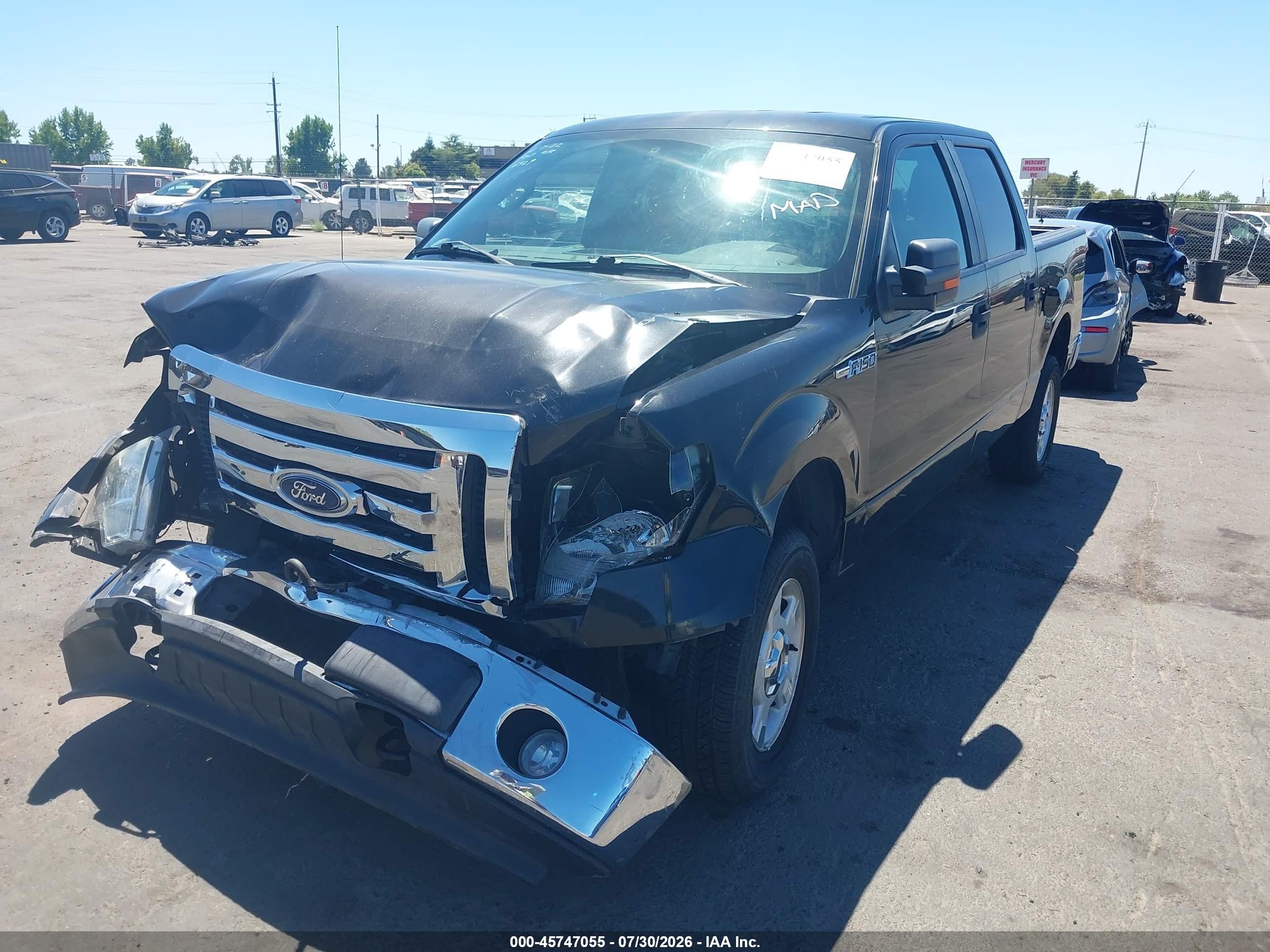 2010 Ford F-150 Fx4/harley-davidson/king Ranch/lariat/platinum/xl/xlt Black vin: 1FTFW1EV9AFB06075